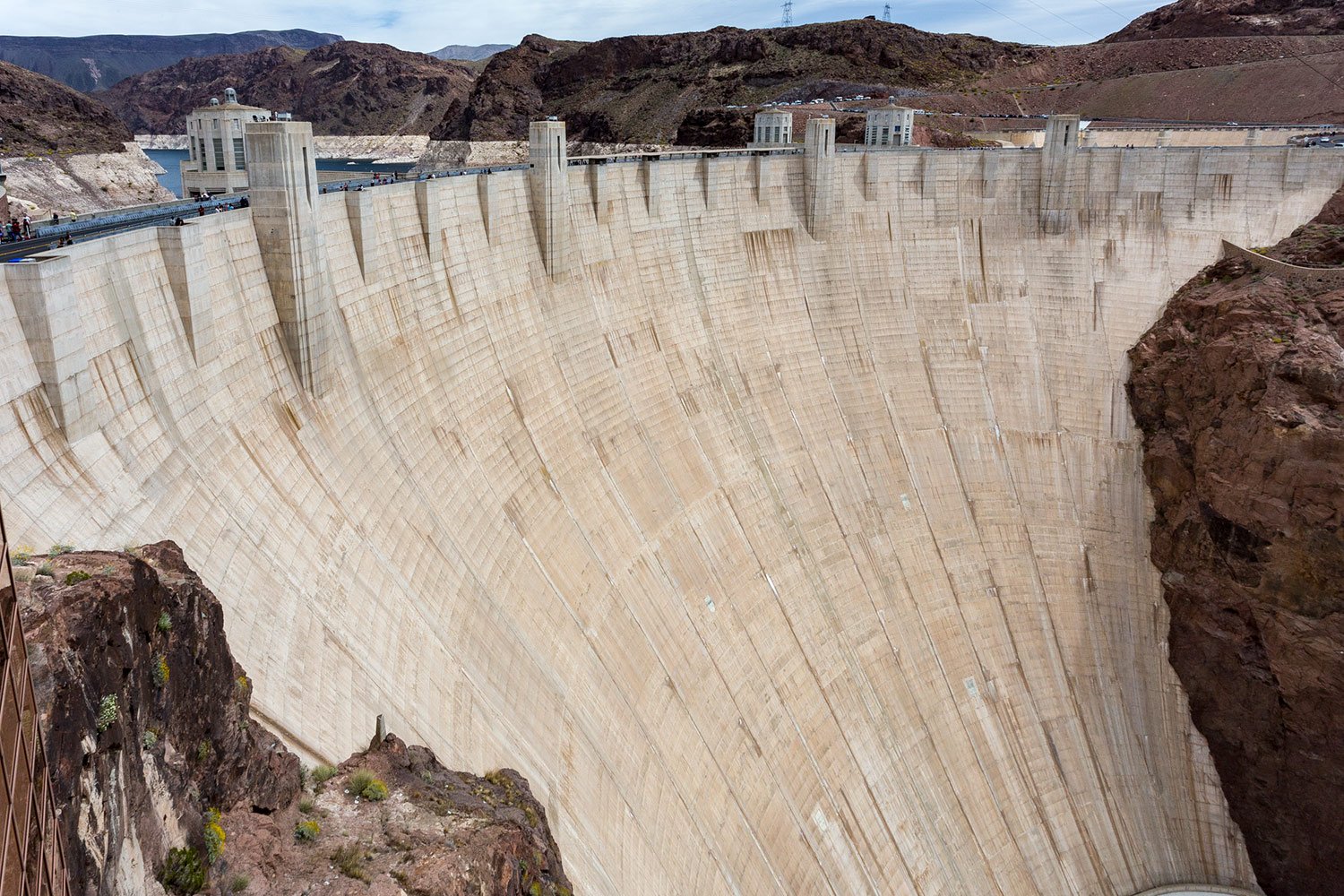 Hoover Dam on Lake Mead, NV. Study #1. 2019 (36°1'0.498" N 114°44'22.698" W)