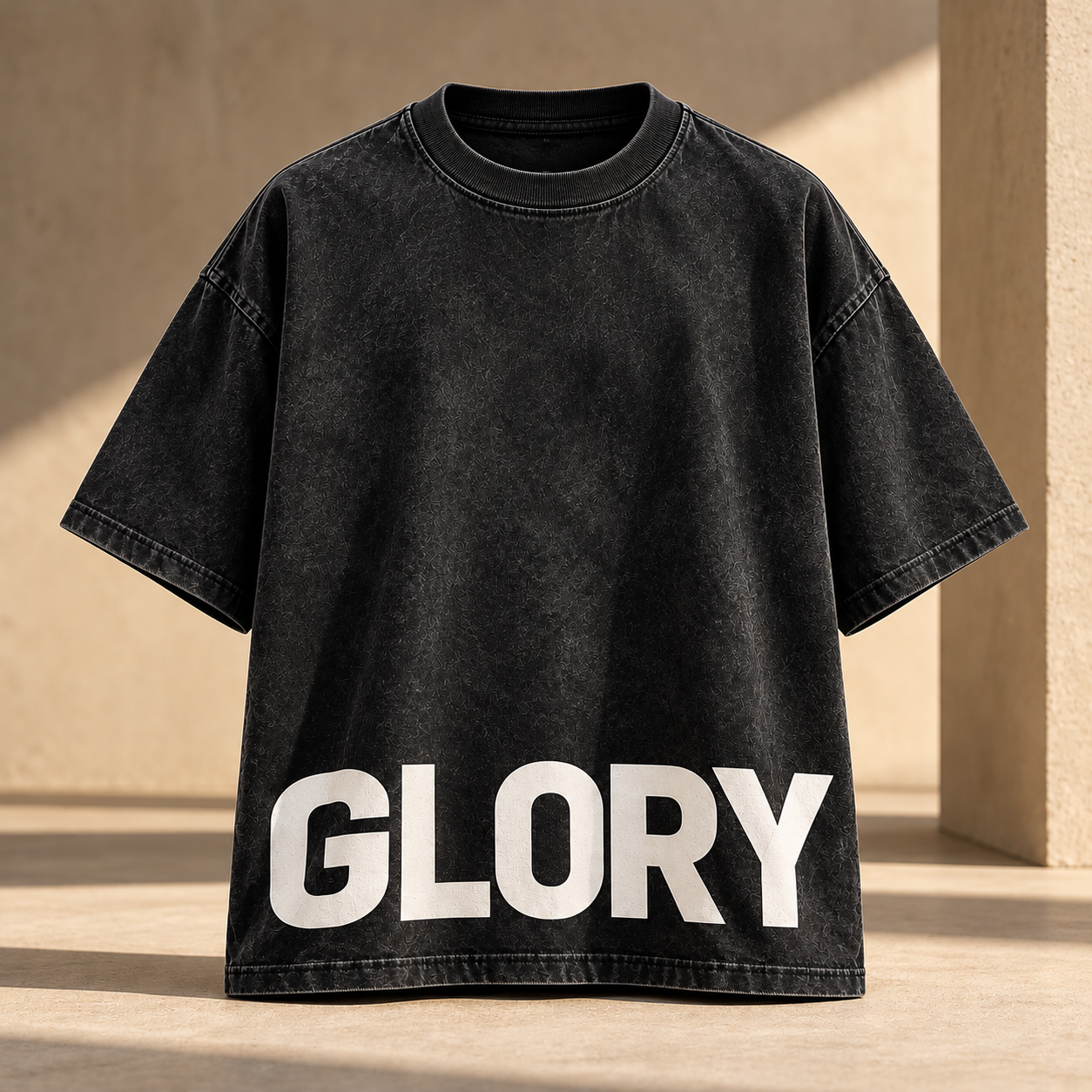 Oversized Washed Tee with GLORY Print.png