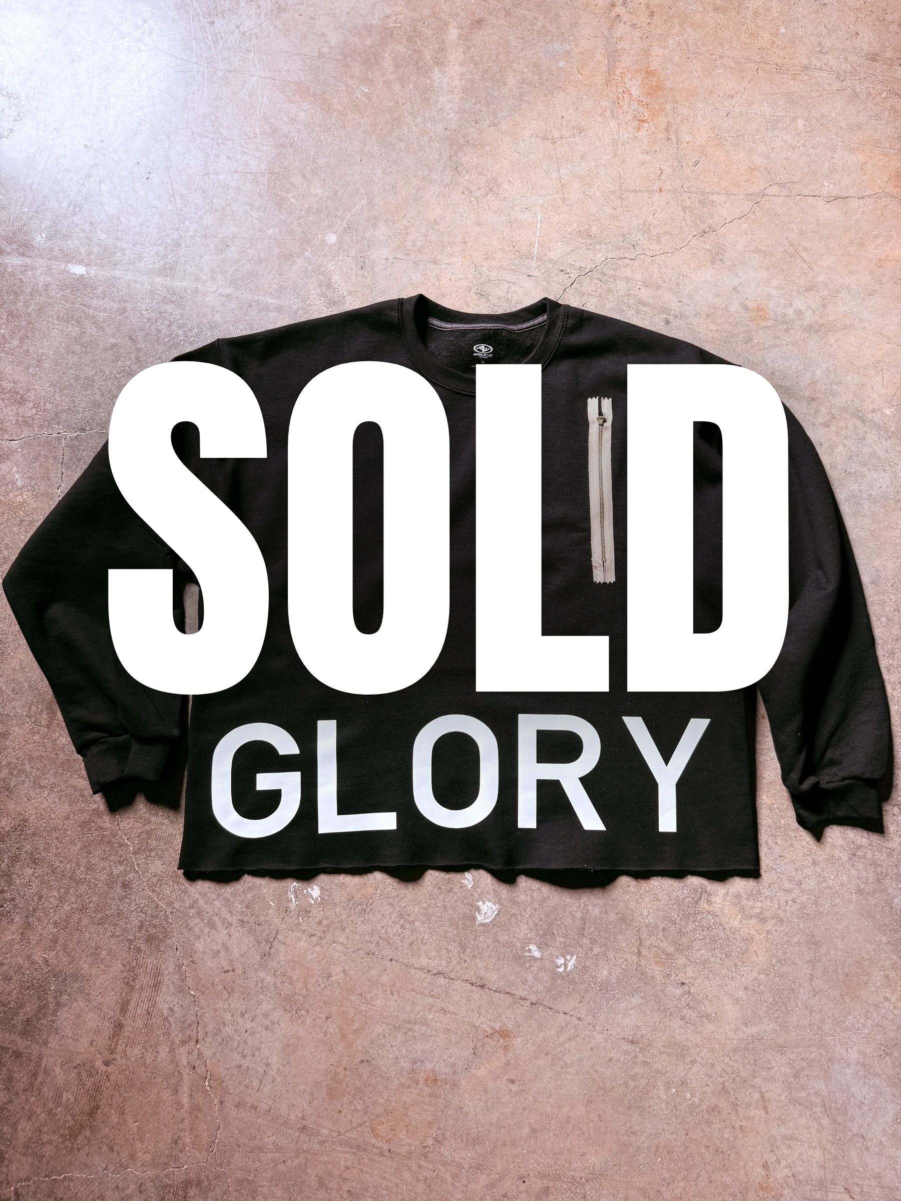 Cropped Glory Sweatshirt (Brass Zip Edition) - SOLD OUT