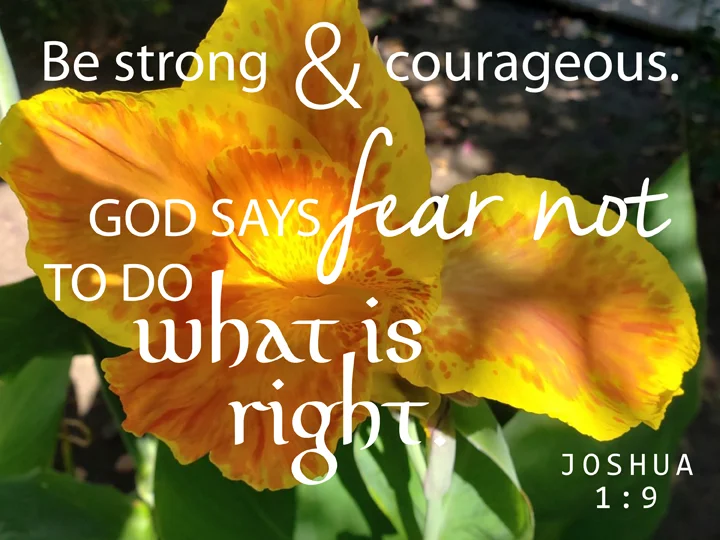 … acting with courage.