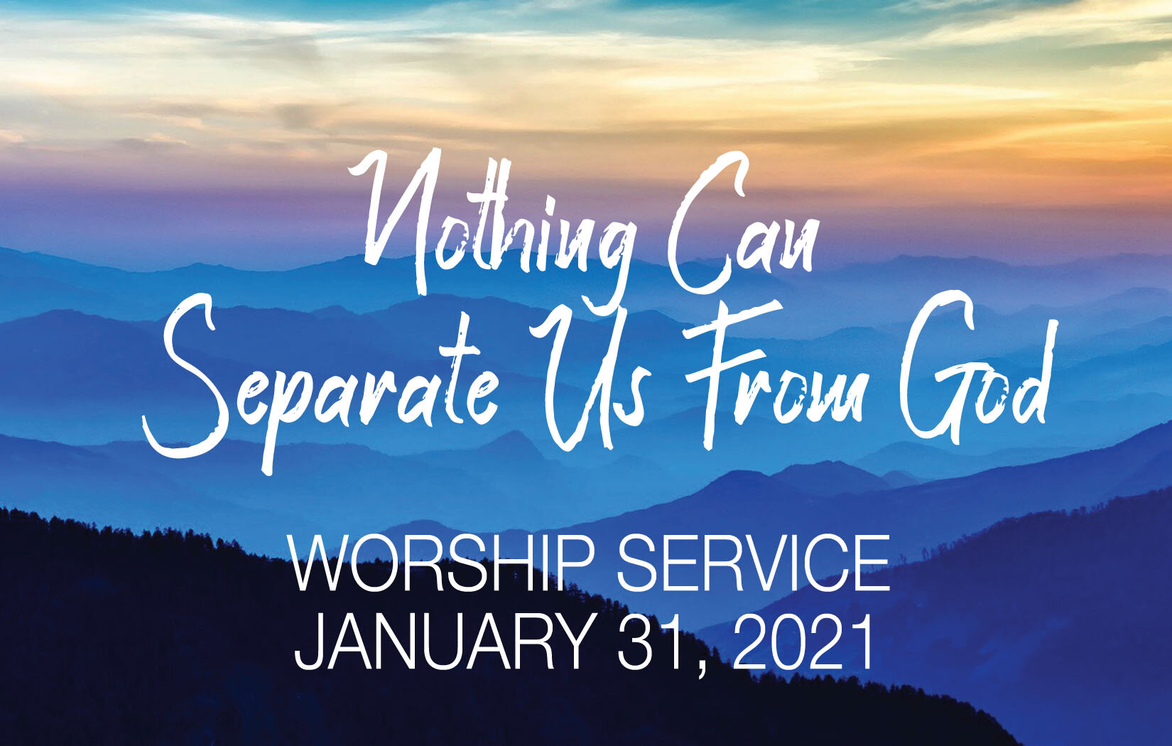 Worship Service • Jan. 31, 2021