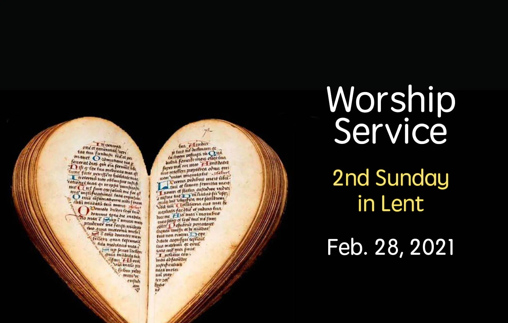 Worship Service - Feb. 28, 2021 • Second Sunday in Lent