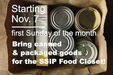 Food Closet Collection is First Sunday of Each Month