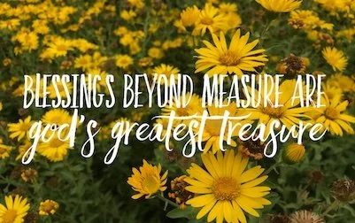 Blessings Beyond Measure