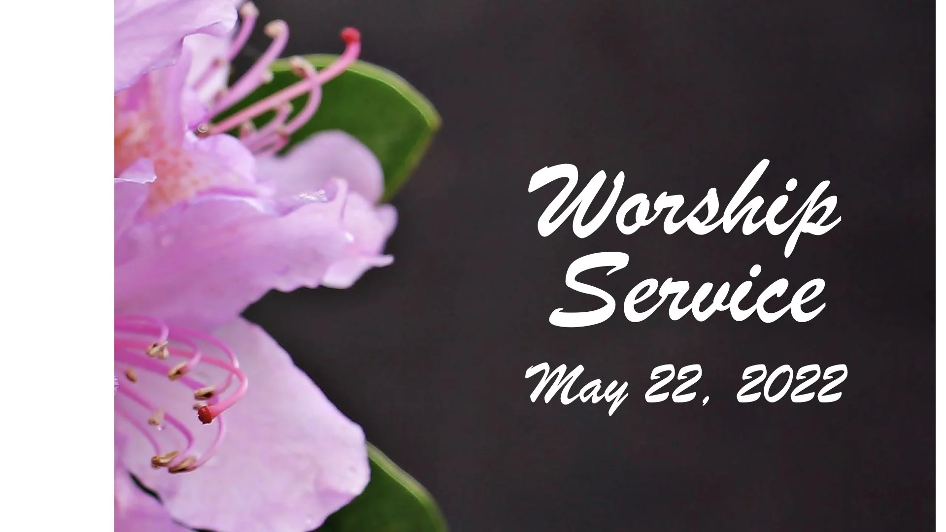 Worship Service • May 22, 2022