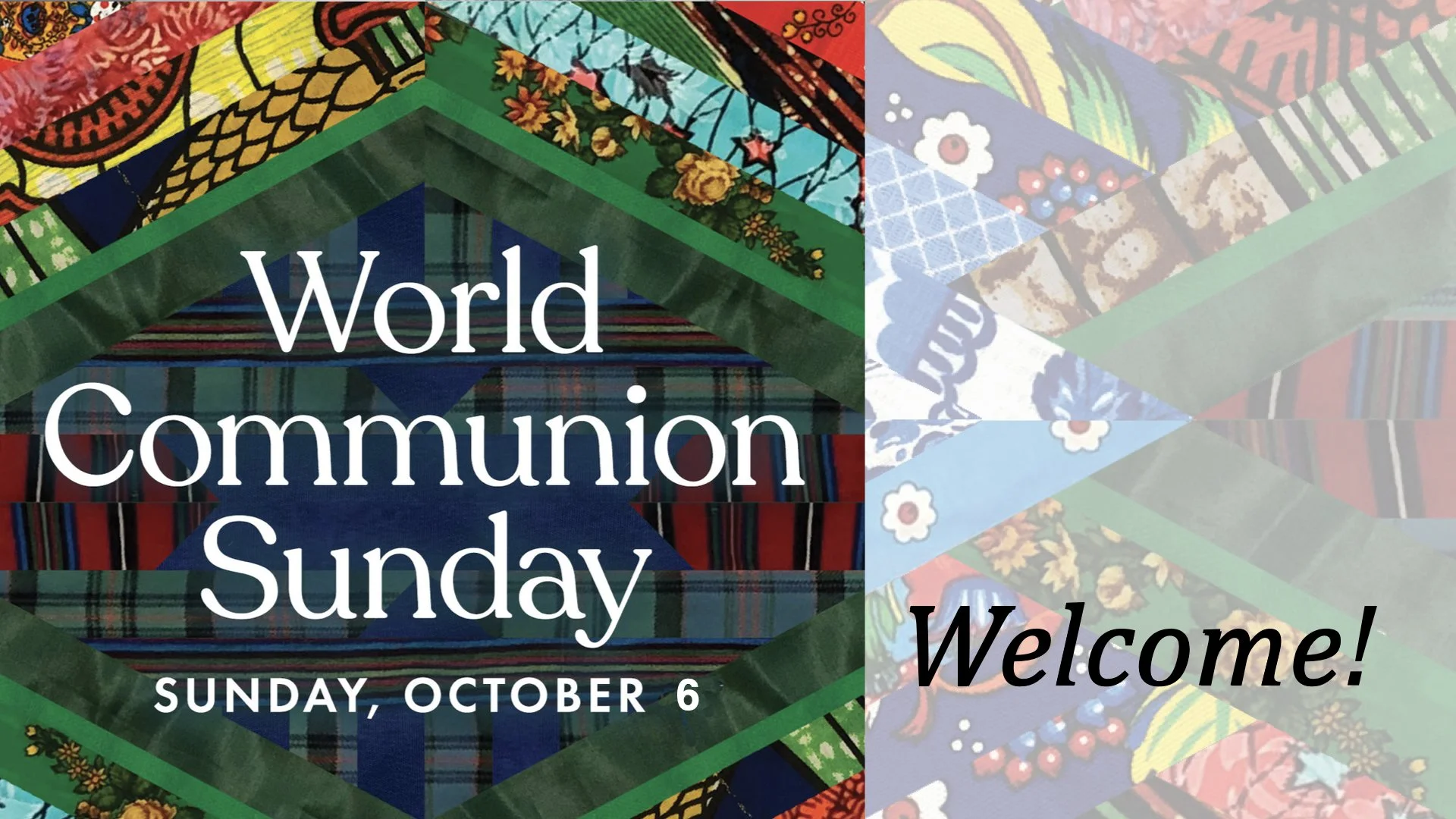 World Communion Sunday Was Celebrated October 6