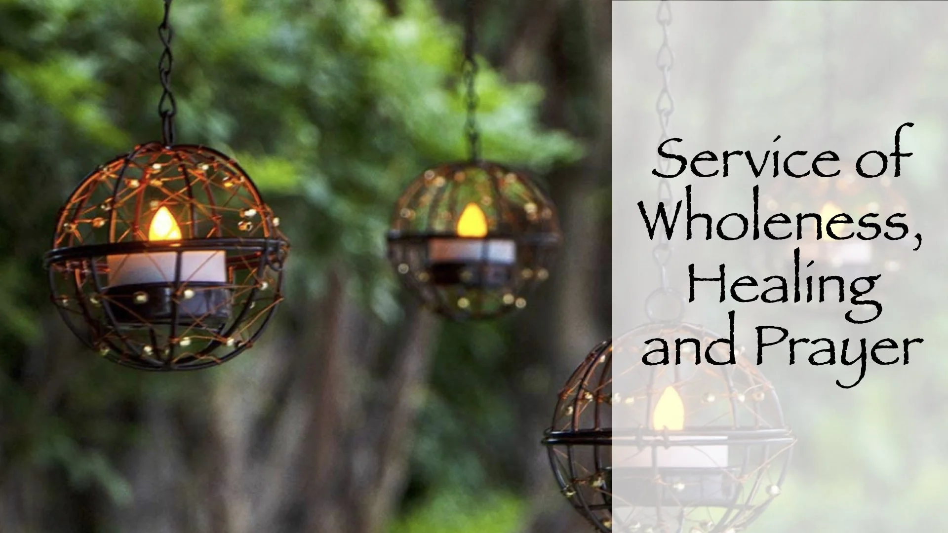 Service of Wholeness, Healing and Prayer Held March 16