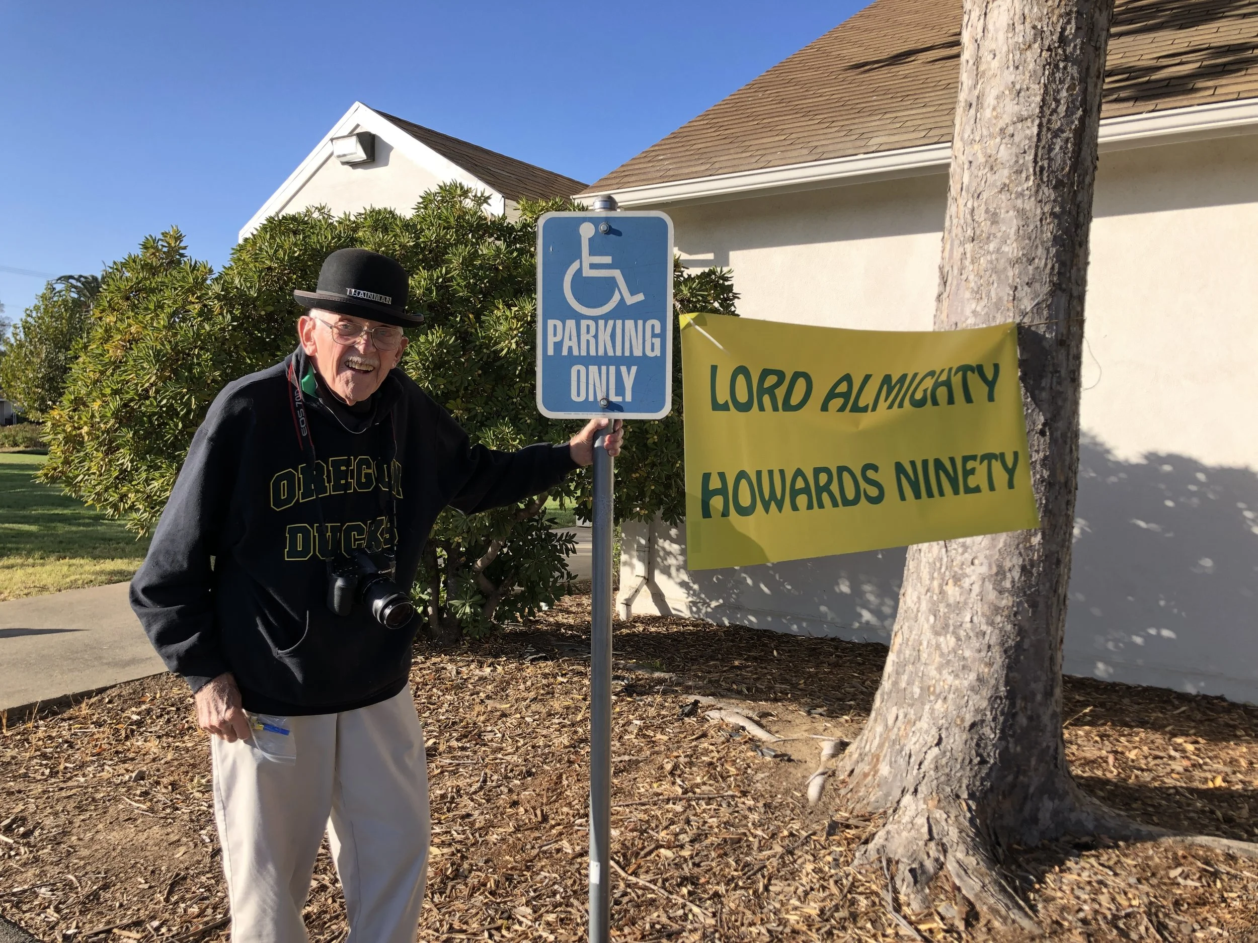 “Drive-Through” Event Celebrated Howard McMackin’s 90th Birthday