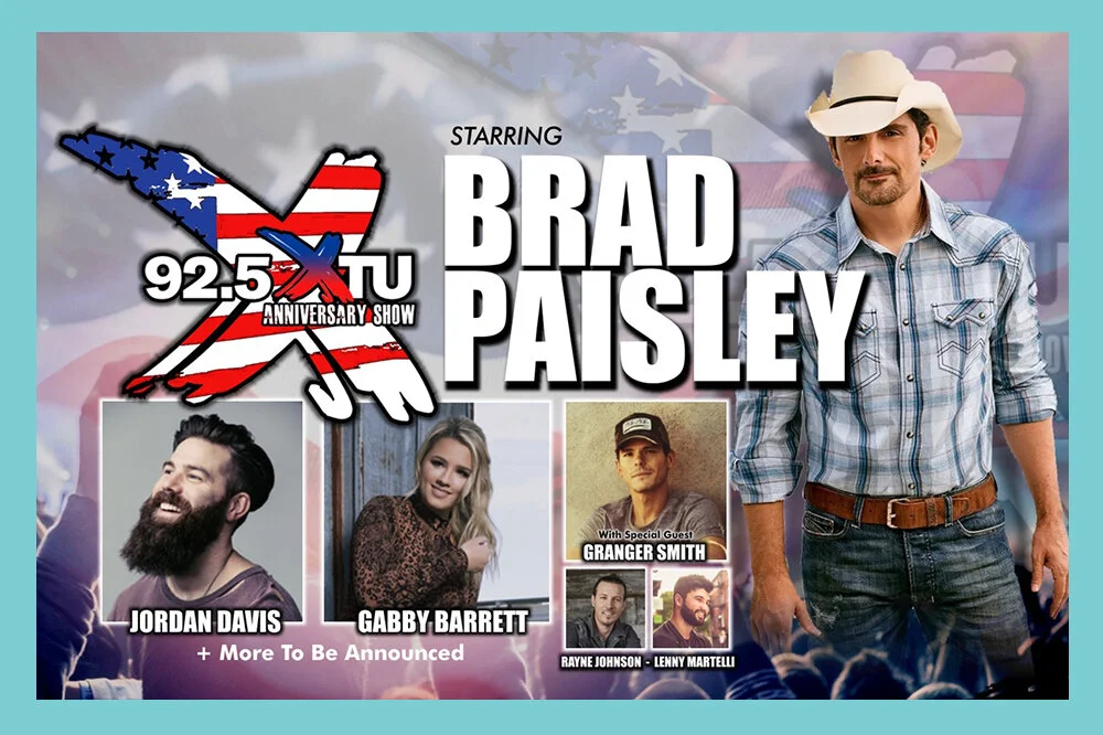 RAYNE JOHNSON, BRAD PAISLEY, &amp; MORE AT 925XTU'S ANNIVERSARY CONCERT JUNE 14TH!