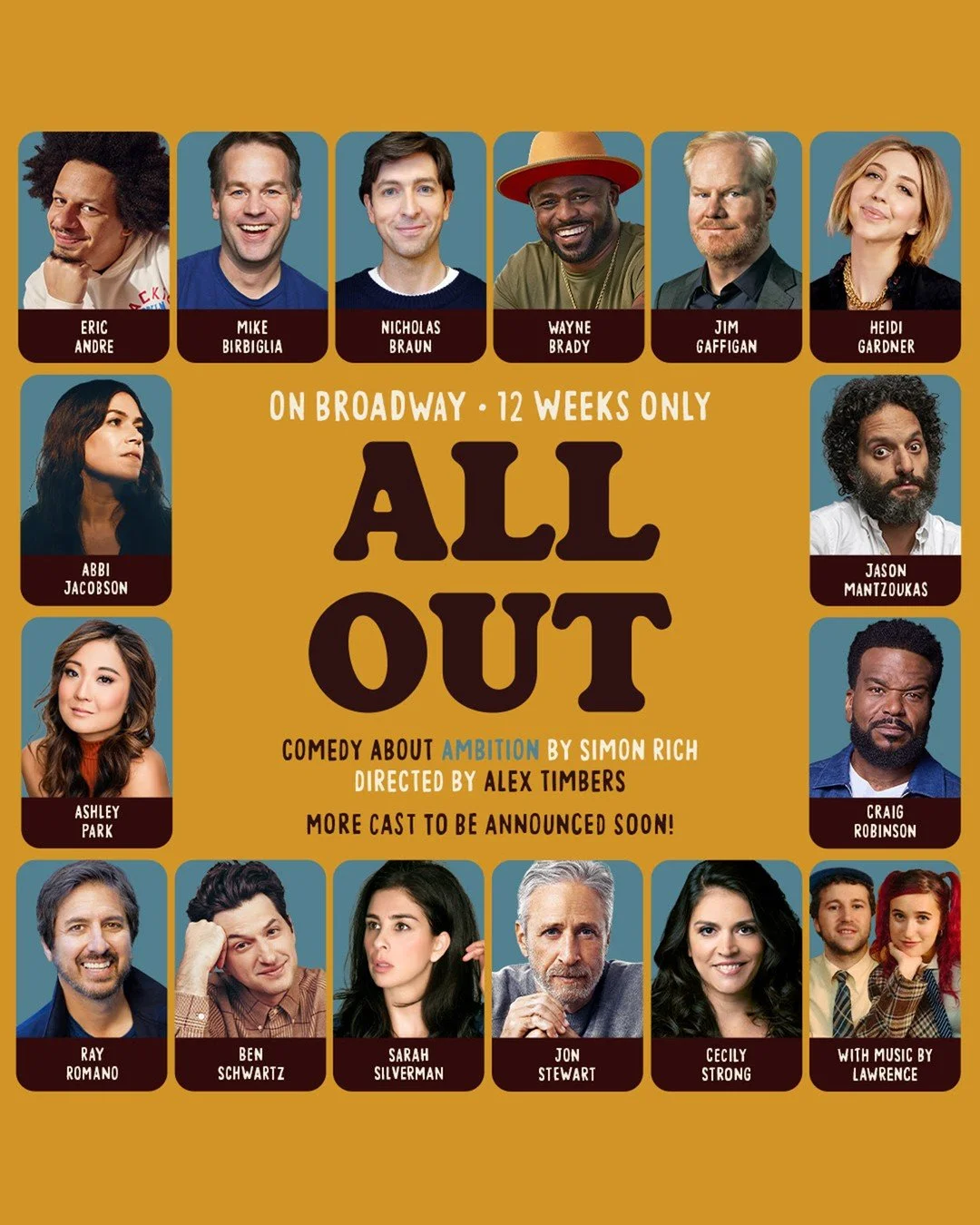 Don't miss ALL OUT original music performed by @lawrencetheband. Performances begin at the Nederlander Theatre on December 12th. Tickets are available now.