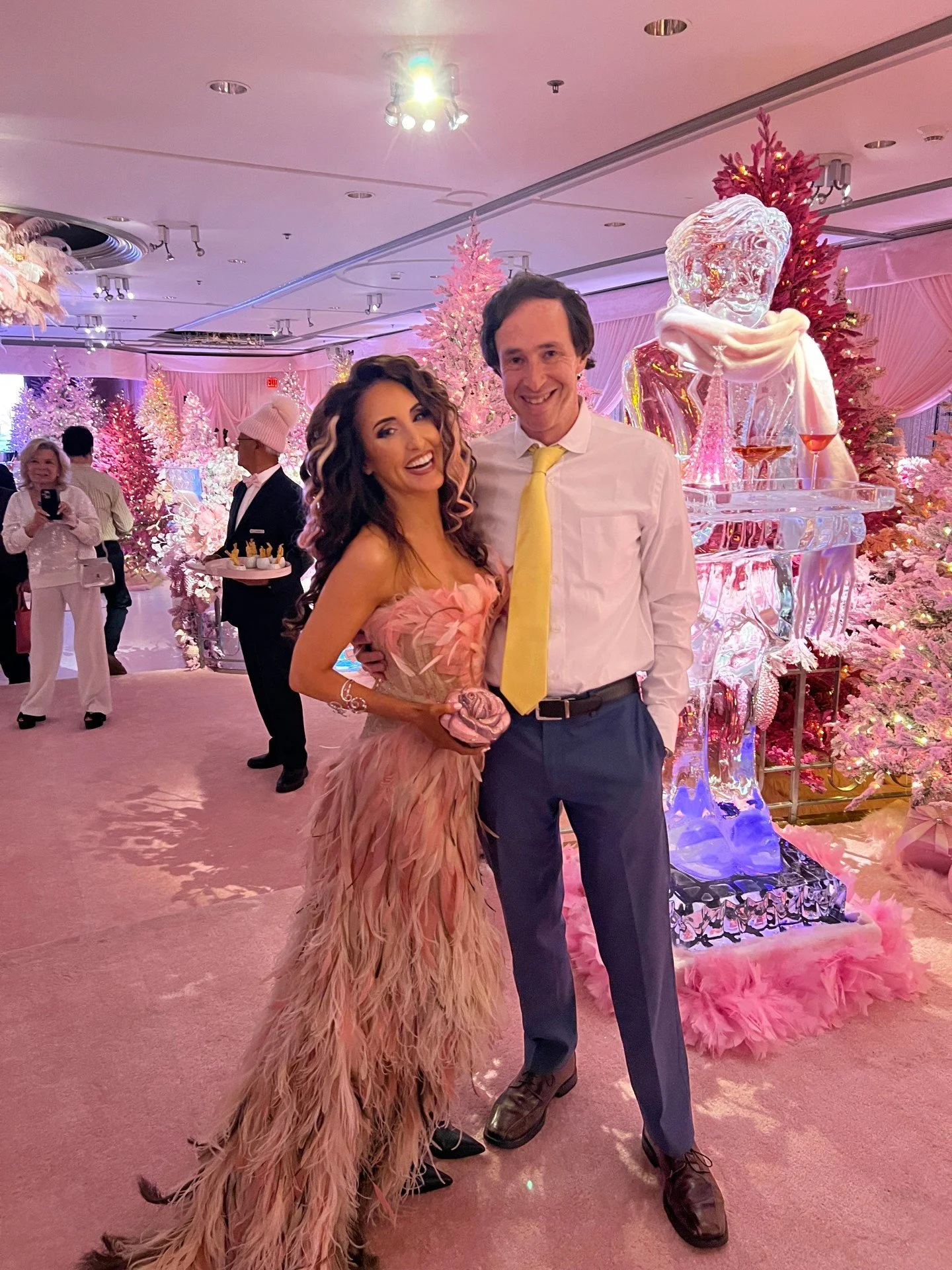 @laurabryna turned the @beverlywilshire into a Winter Wonderland to celebrate her #1 Holiday Hit "Wishlist"! So happy to be able to make this dream come true!