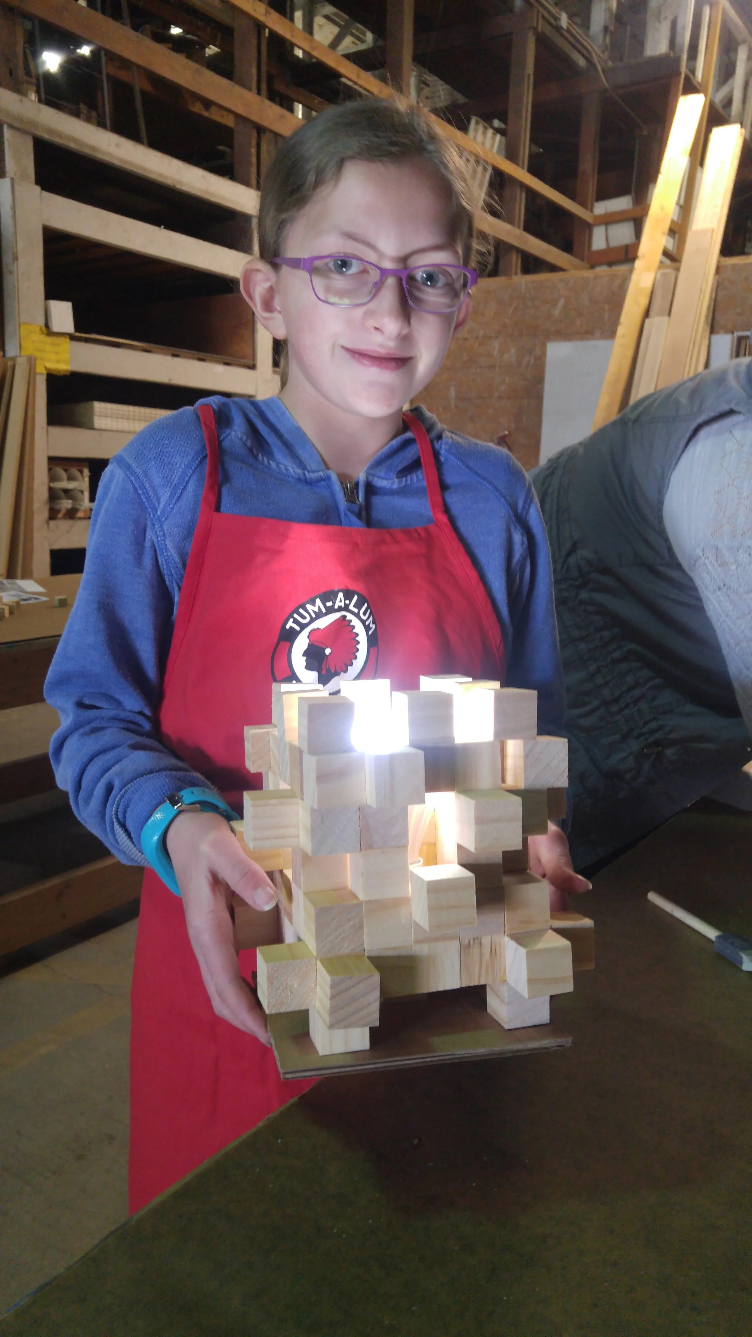 Kids DIY Block Lamp Classes @ Tum-A-Lum Lumber