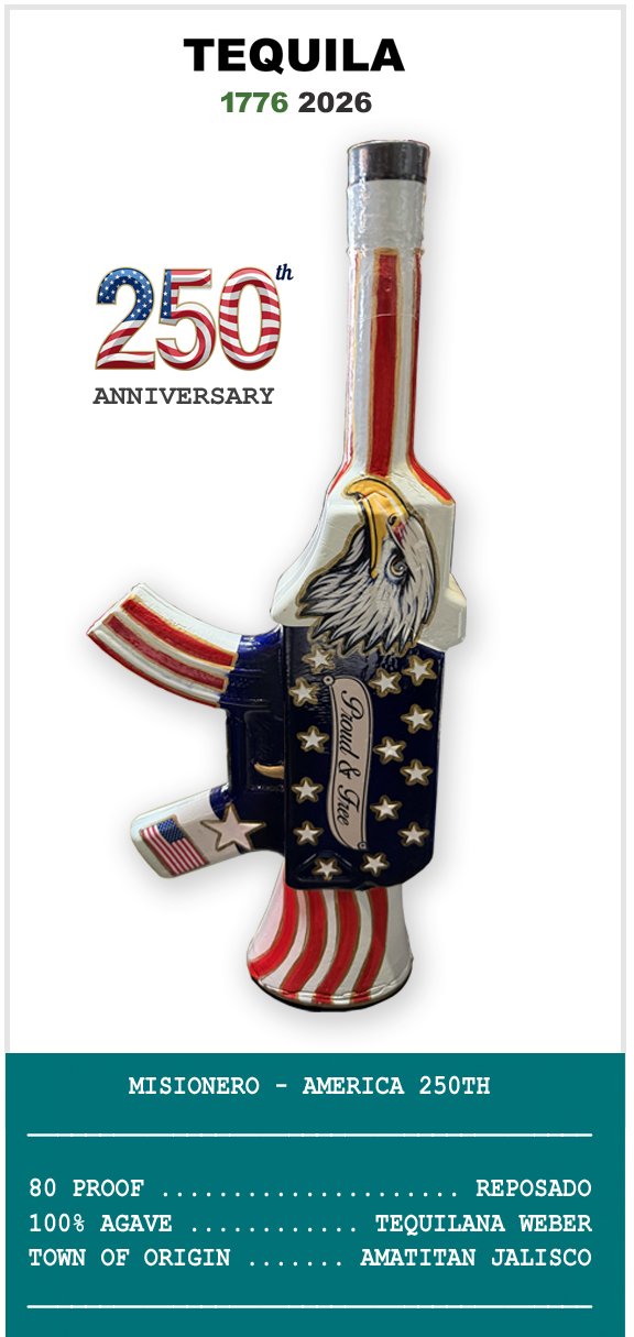 Item 2078 Misionero 250th Anniversary - Reposado 6/1000ml