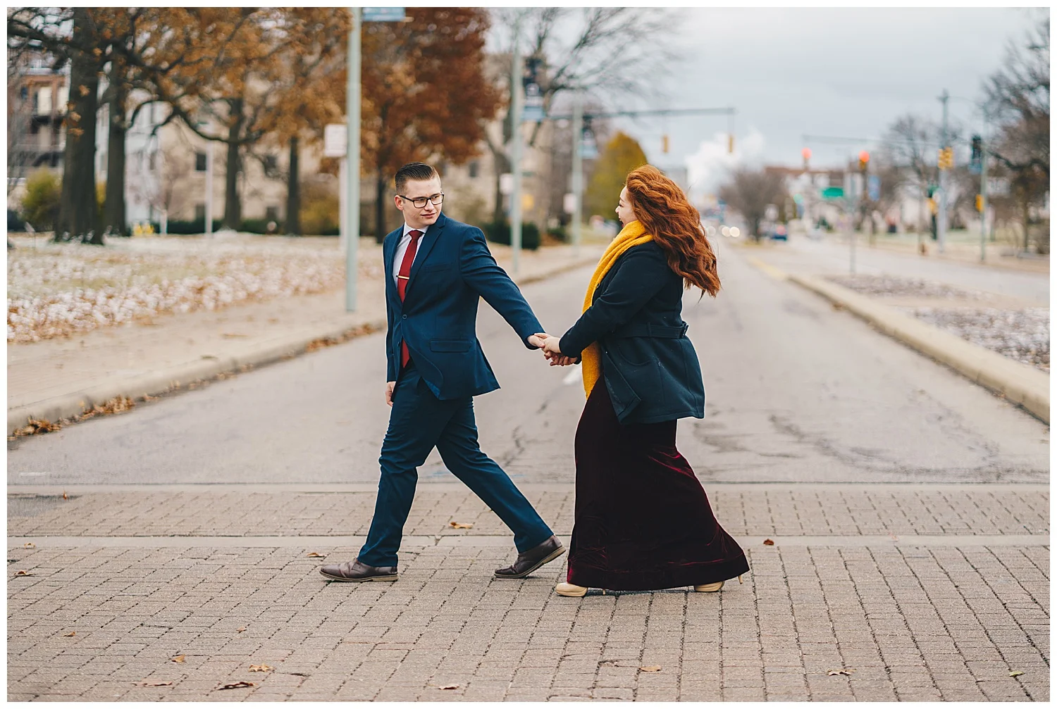 Elegant Downtown Engagement Session