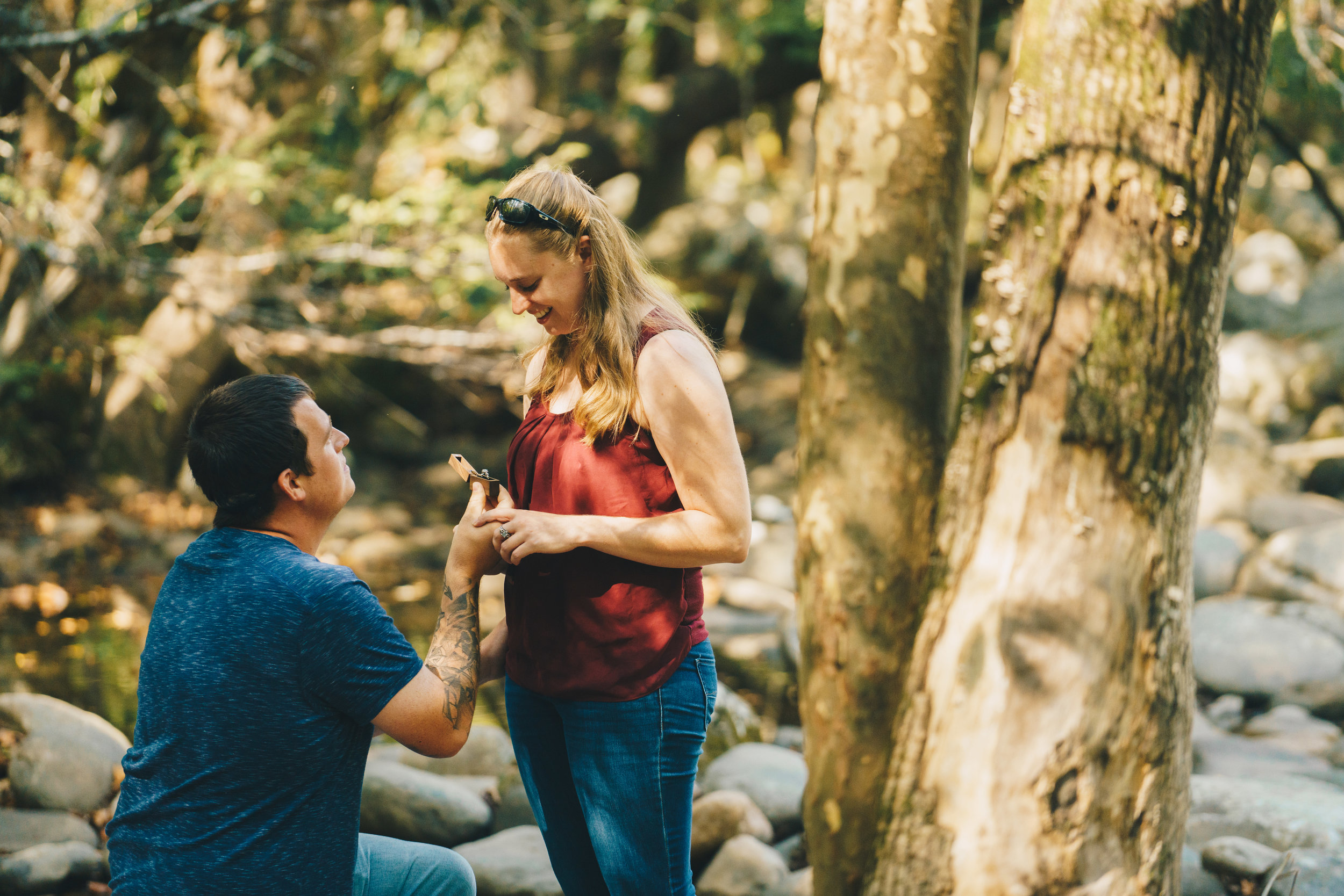 Tyler and Olivia Gatlinburg, Tennessee Surprise Engagement Photoshoot