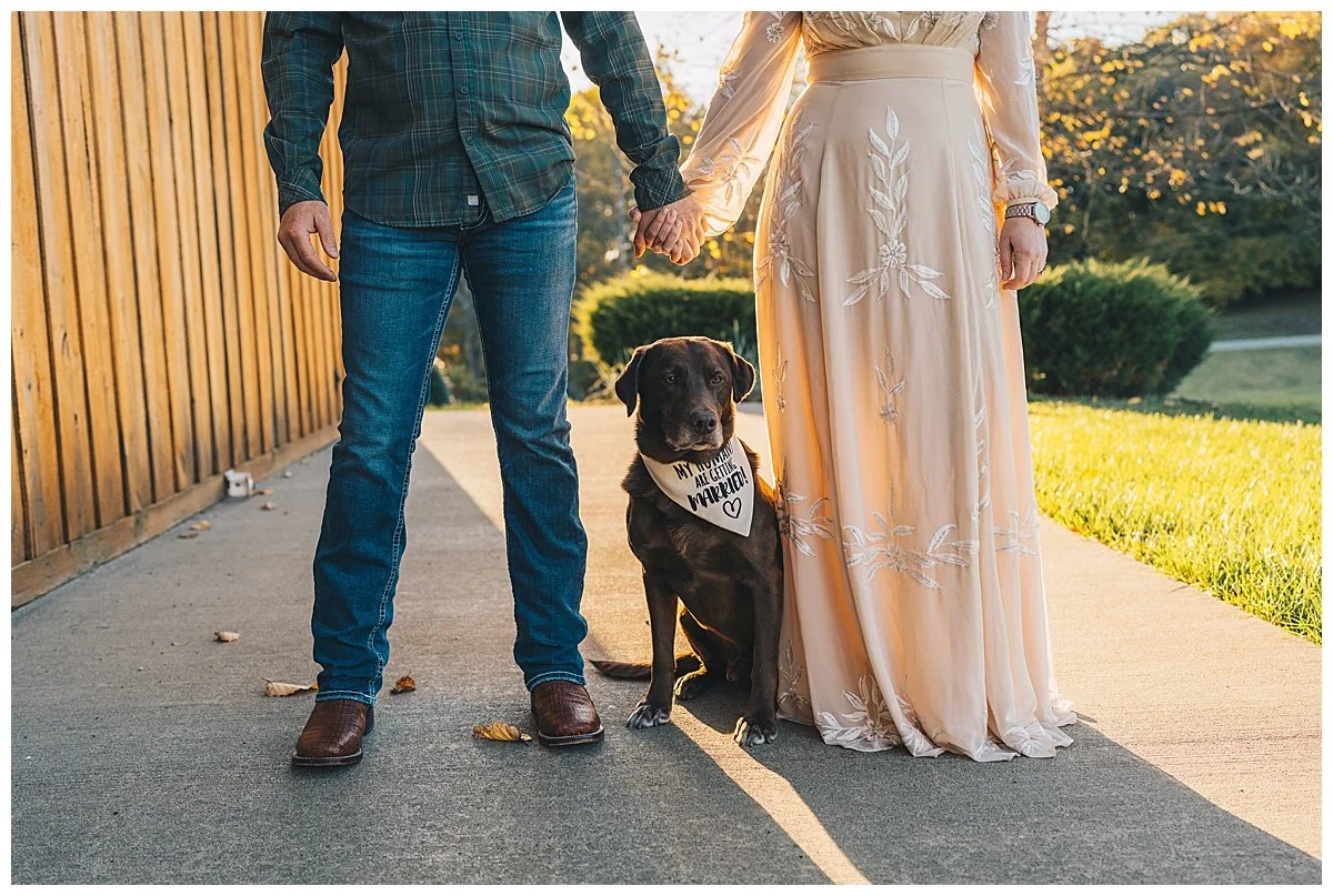 ake and Lindsay during their engagement session at The Barn at Murphey Farm in Tennessee