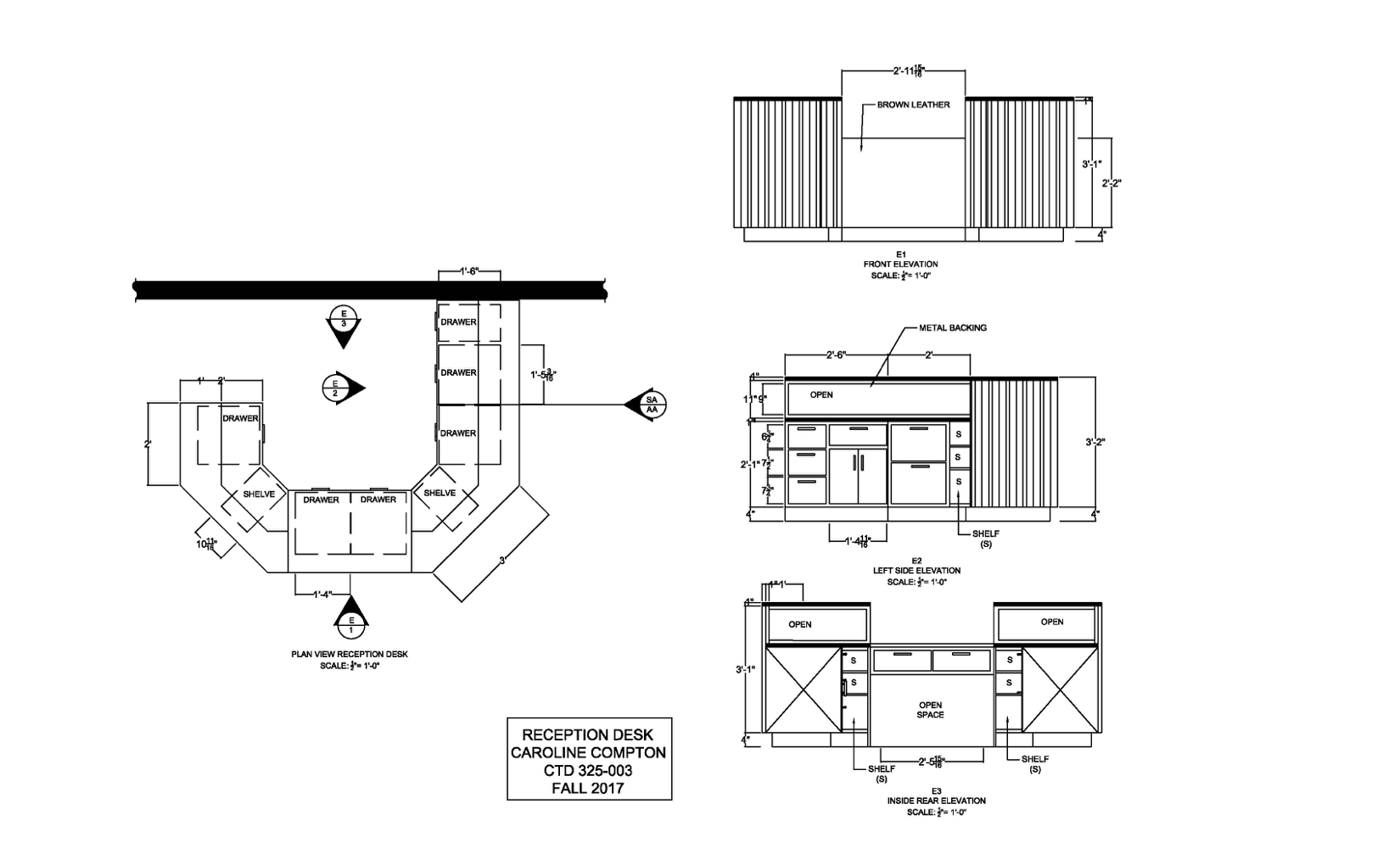 Reception Desk Plan