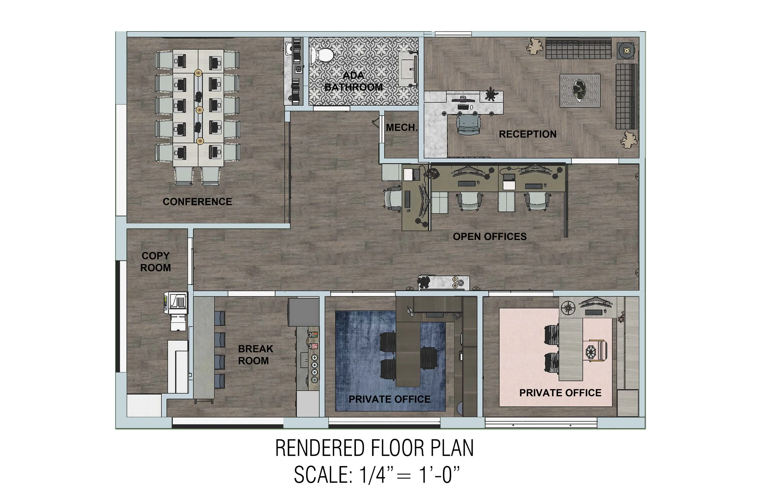 Rendered Floor Plan