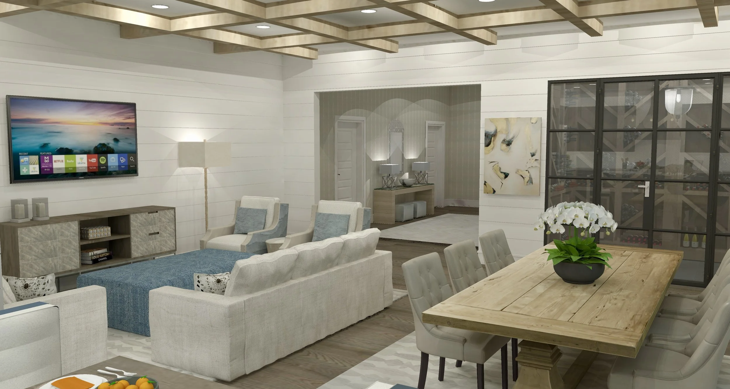 Living and Dining Perspective
