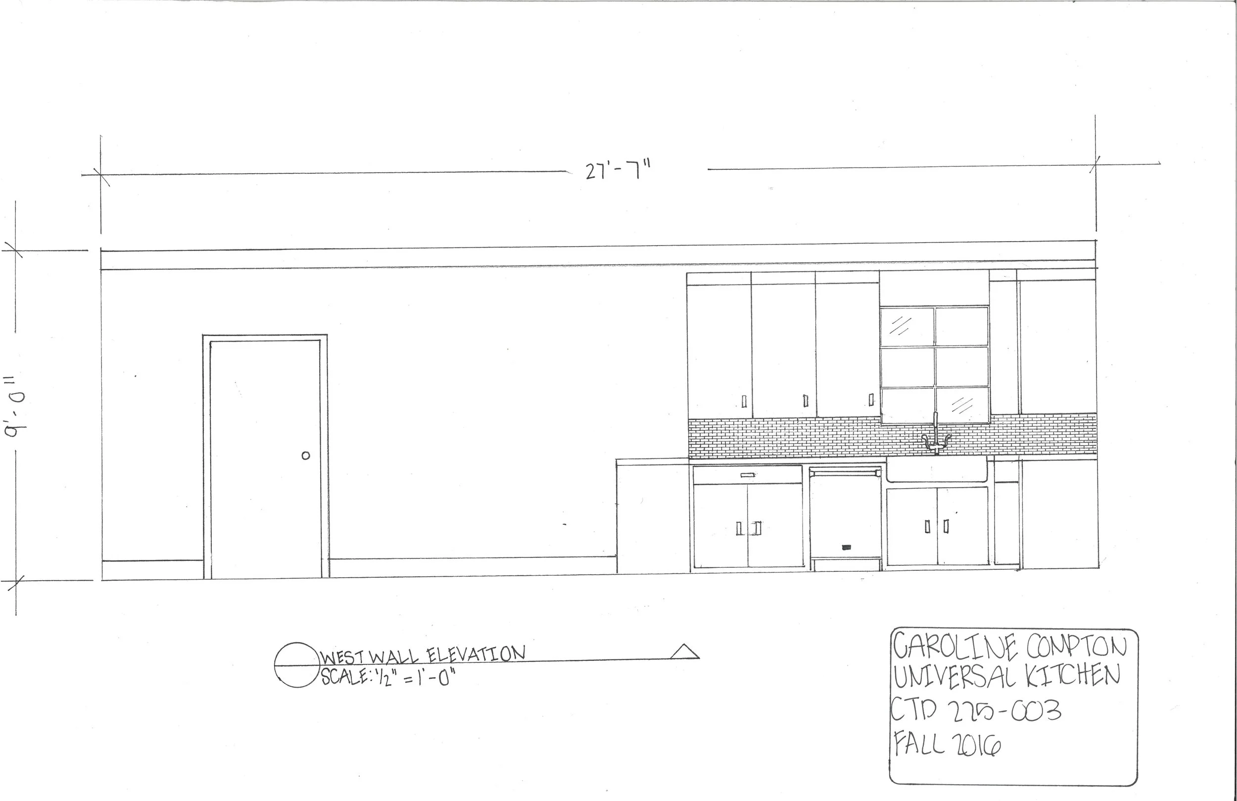 West Wall Elevation