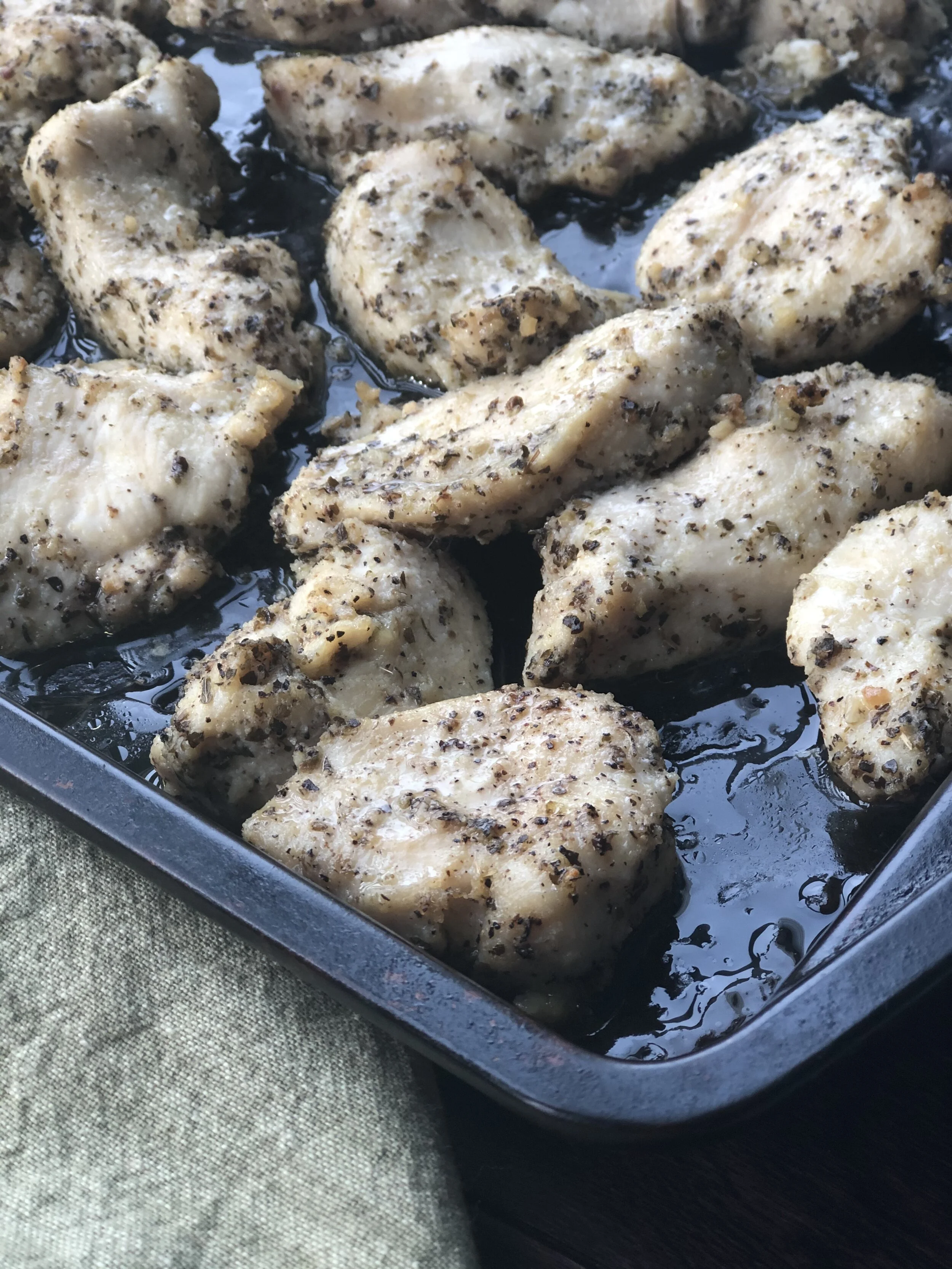 EASY Whole30 Sheet Pan Italian Chicken