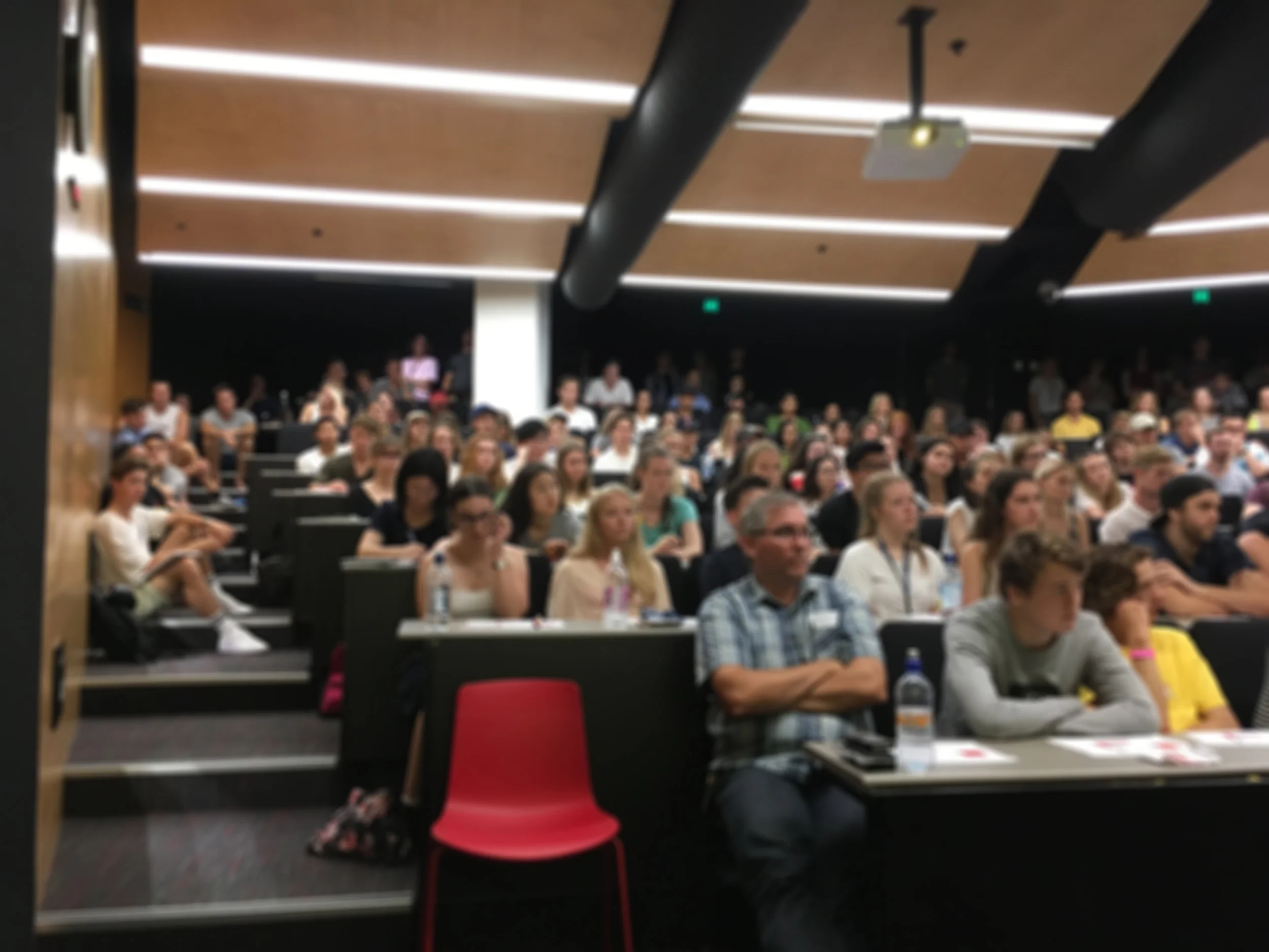 First lecture in SOA remodelled lecture theatre LT1R1.jpg