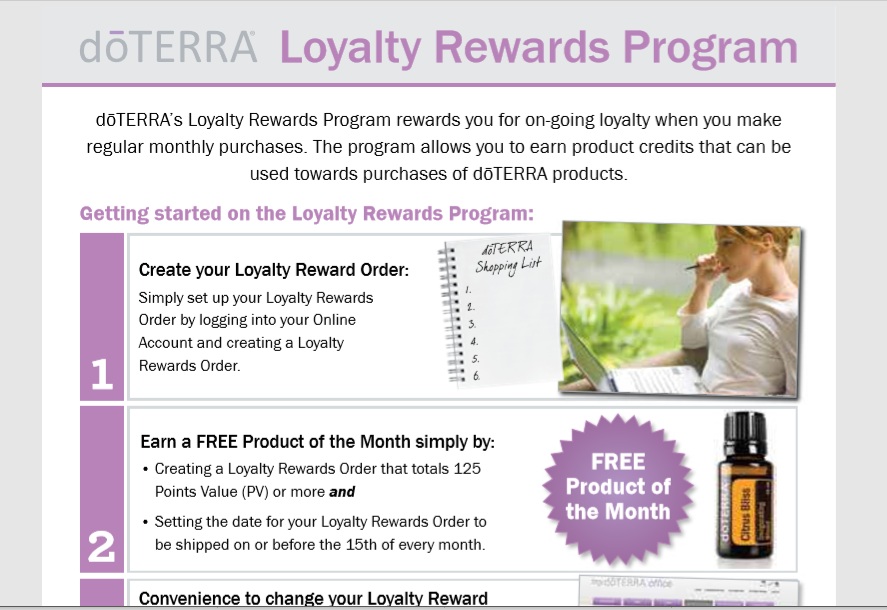 Loyalty Rewards Handout - AUS