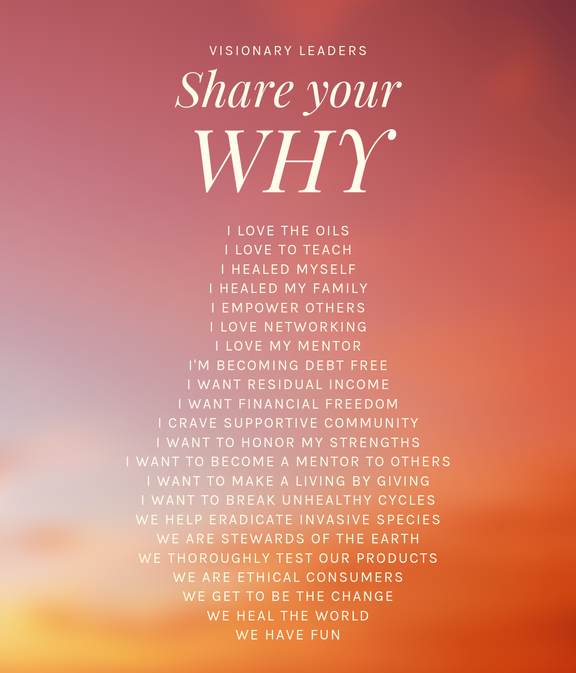 Share your Why Exercise