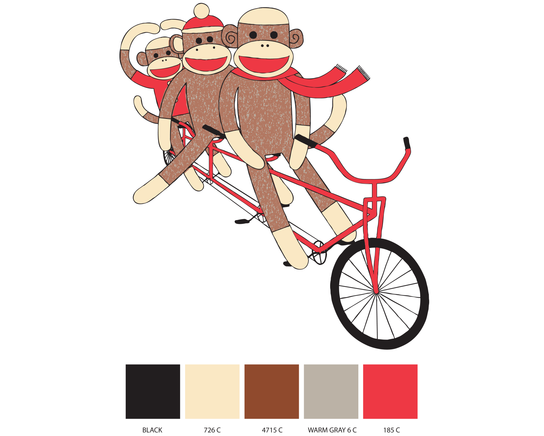 5-Color Separation for Flap Happy .
