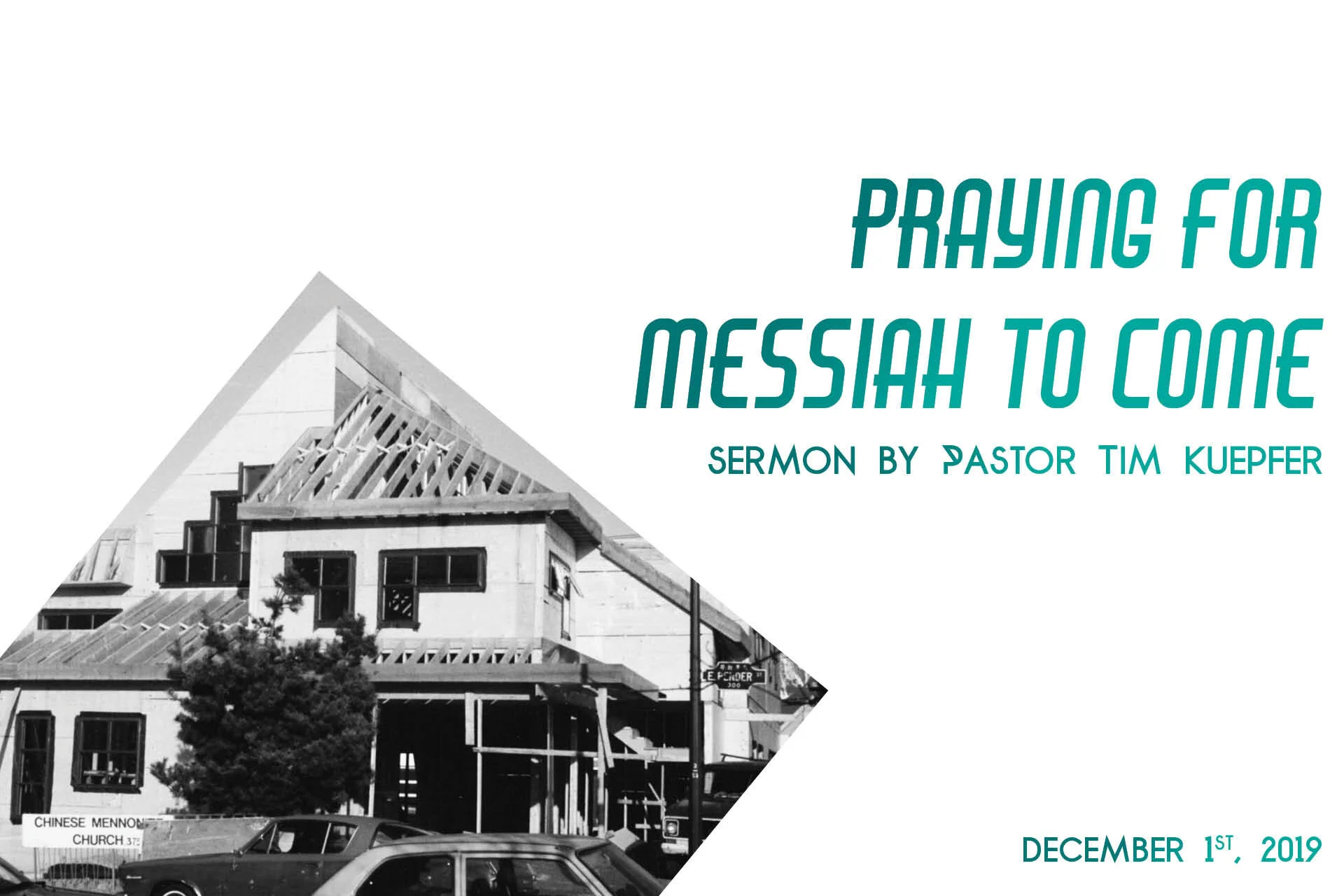 Advent 1: Praying For Messiah to Come