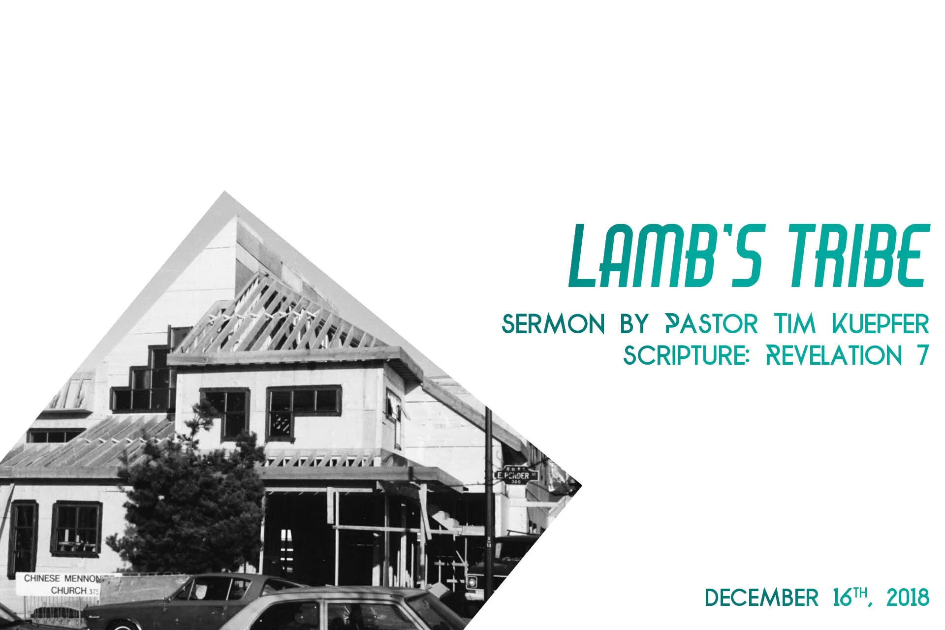 Revelation Talk 7: Lamb’s Tribe 1