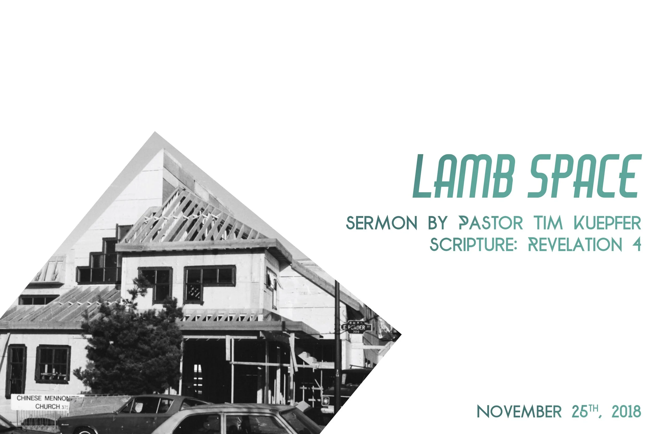 Revelation Talk 4: Lamb Space
