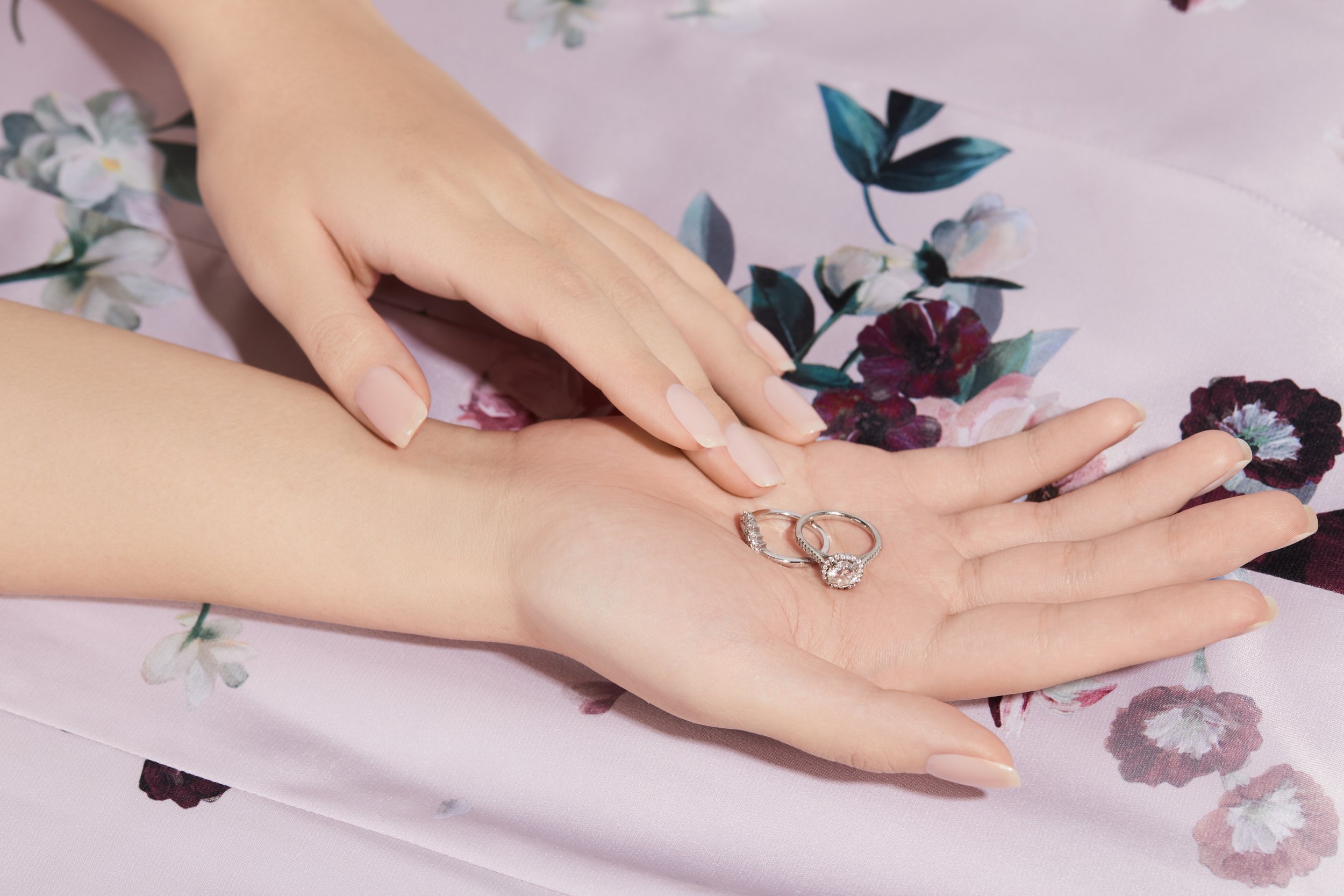 Yena Han Hand Model Wedding Rings