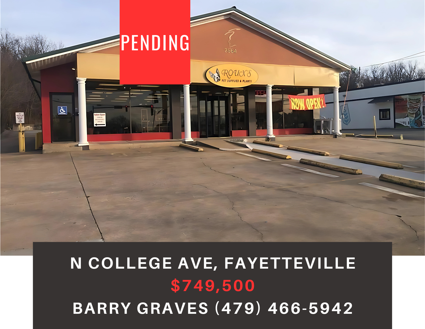      

 
   2564 N College Avenue, Fayetteville, AR 72703   Type:  Commercial, Real Estate, Retail  Pending:    $759,500    MLS:  1315158  Leased investment property at fantastic location, corner of N College Ave and Sunbridge.  52-solar panel averag
