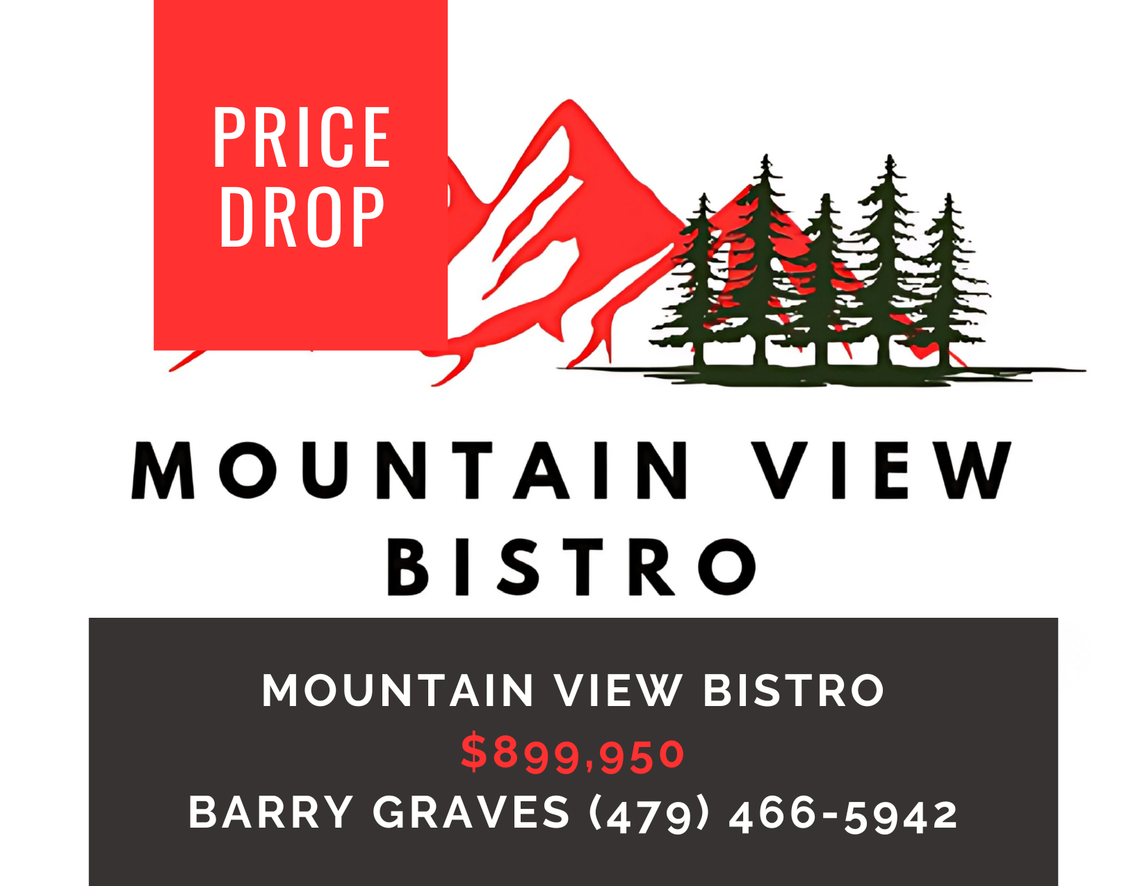      

 
    Mountain View Bistro    Type:  Restaurant, Bed and Breakfast, Hospitality  Location:  Oark, Arkansas  MLS : 1306385  Price:  $899,950  Have you ever envisioned owning a distinguished enterprise amidst the scenic splendor of the Ozark Nat