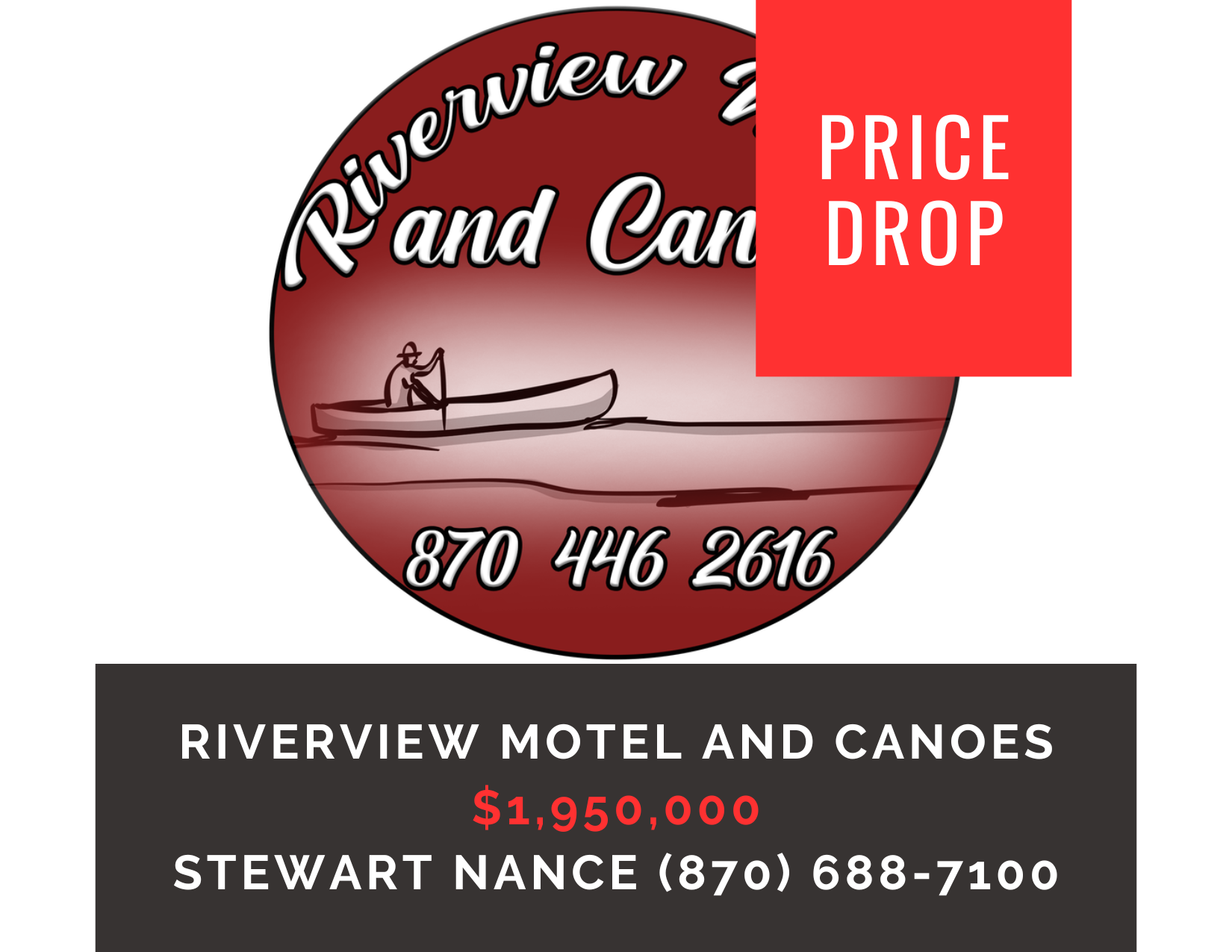       
  
     Riverview Motel and Canoes    Type:  Motel / Hotel, Hospitality, Concession, Commercial  Location:  Jasper, Arkansas  MLS : 1312799   Price Reduction:  $1,950,000   Discover the perfect ecotourism business opportunity. Riverview Motel 