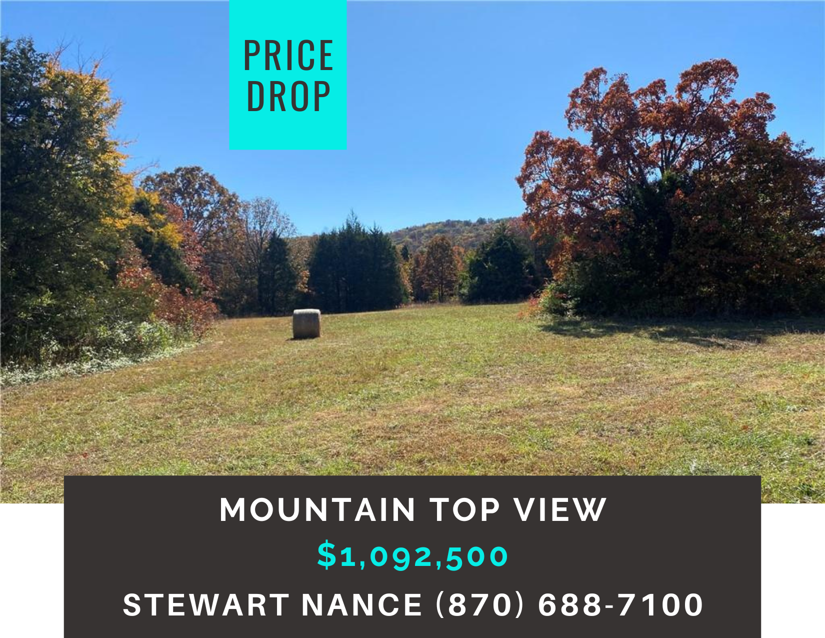       
  
     Mountain Top View    MLS:  1235058  Location:  Harrison, AR  Type:  Agriculture, Dev Potential, Pasture, Recreational  Price:  $1,139,620  Own your own mountain-top with an incredible 270 degree mountain-top view down onto your gently 