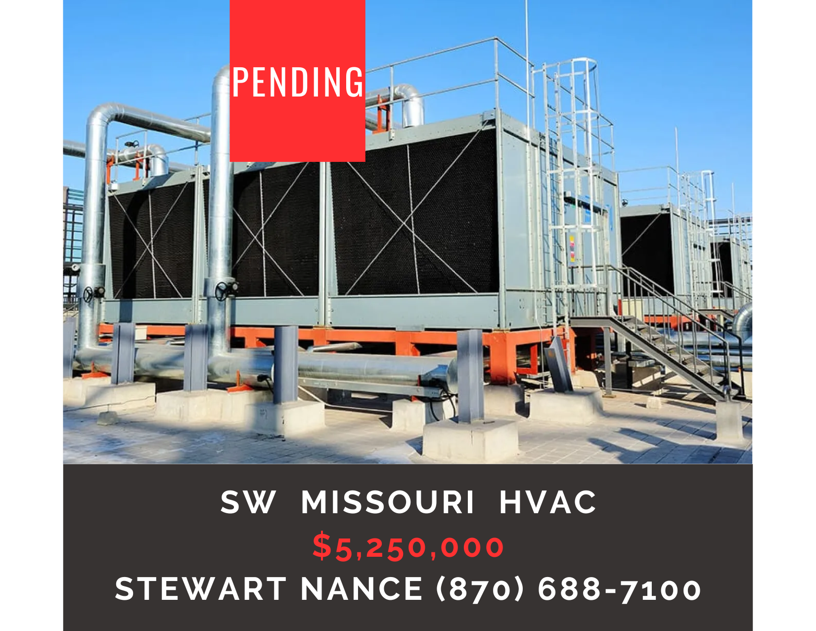       
  
    Region's Premier Commercial HVAC Company   Type:  HVAC, Service Industry, Commercial  Location:  Southwest Missouri   Price:     $5,250,000    Southwest Missouri contractor founded in 2004 known as area leader in commercial HVAC install