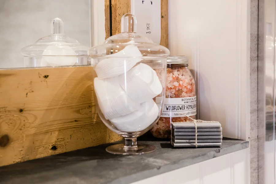 Glass jar in bathroom.jpg