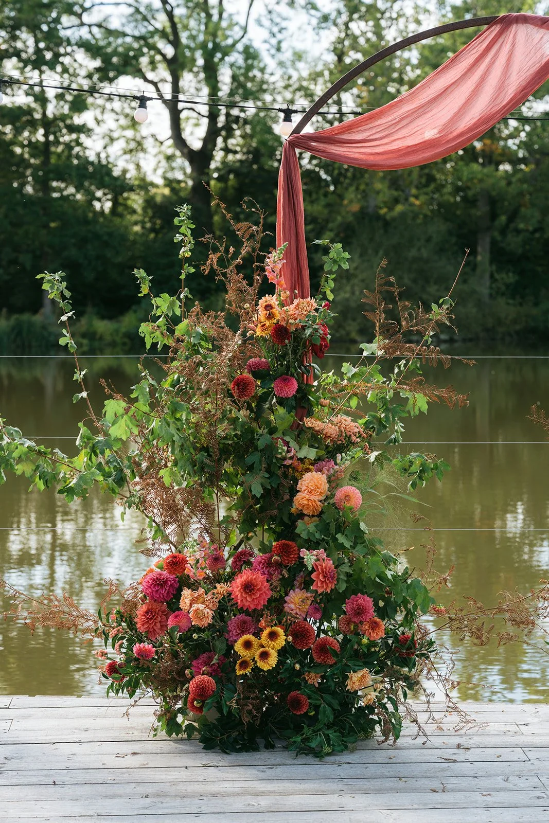 Barns &amp; Yard 2026 Open Day floral display lakeside