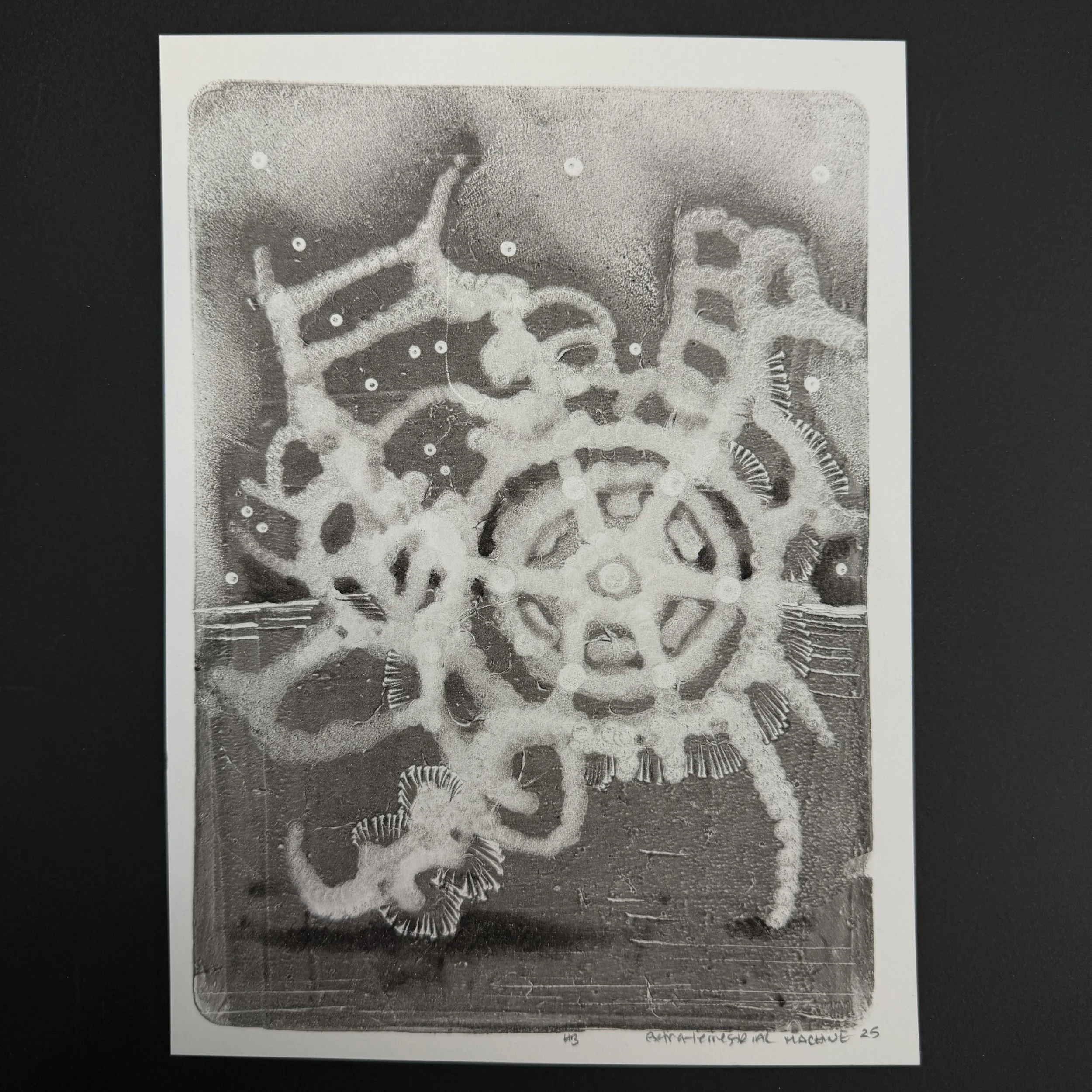 extraterrestrial machine - original monotype