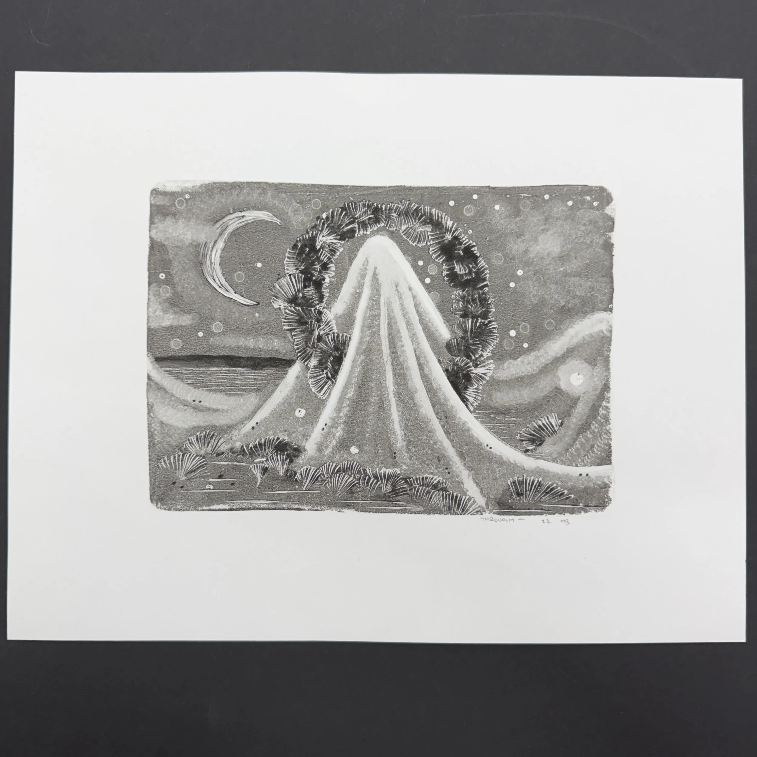 THROUGH - ORIGINAL MONOTYPE