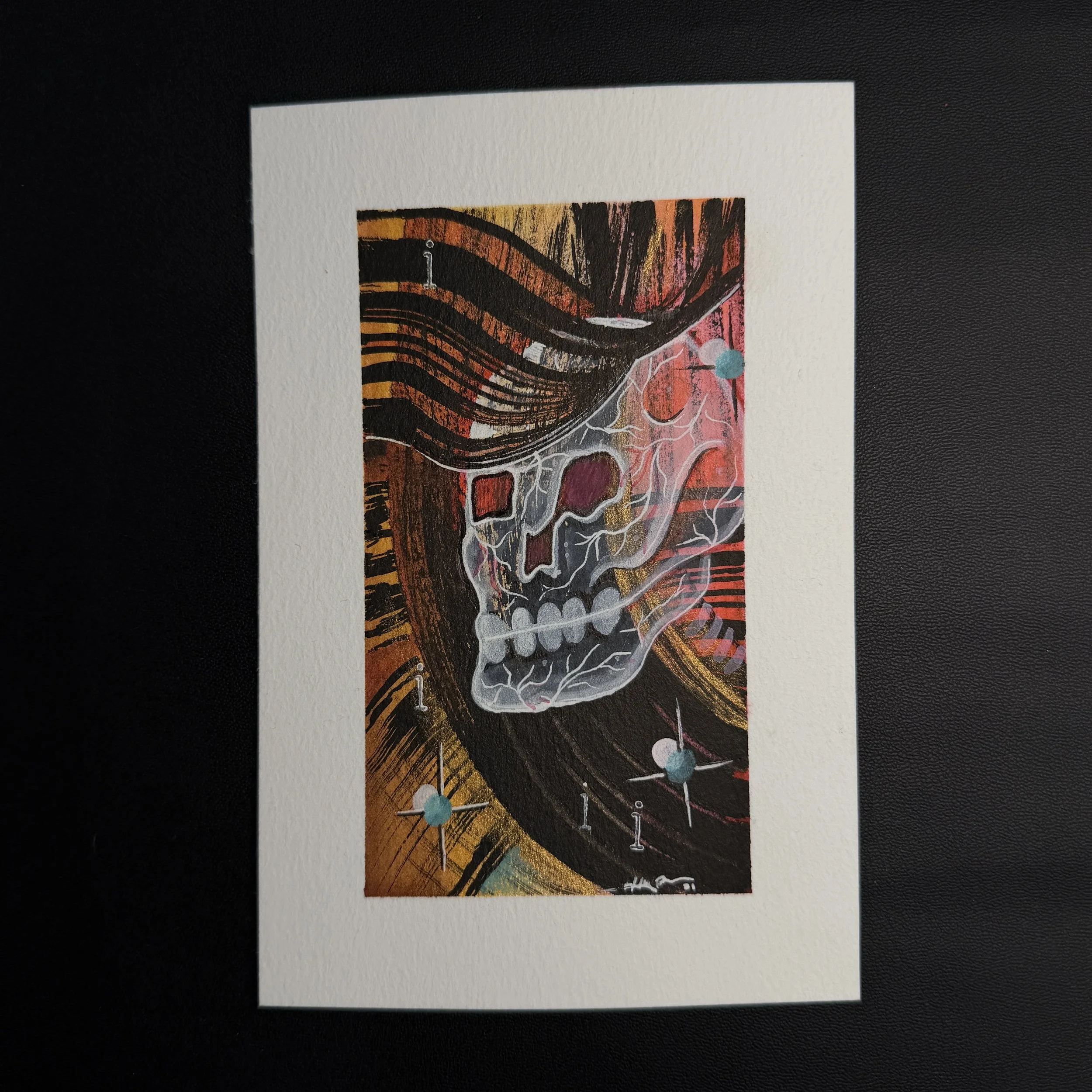 Skull - postcard