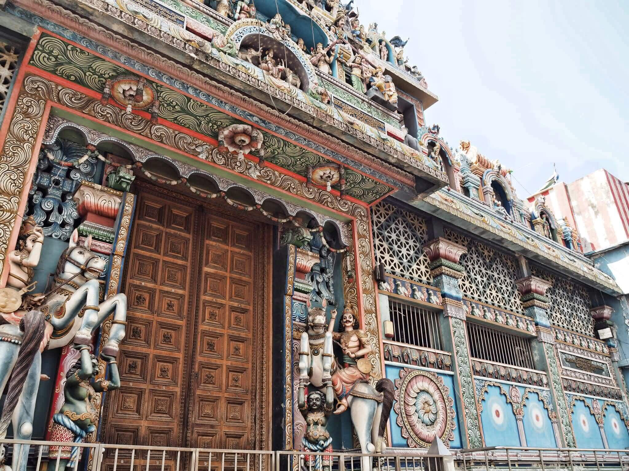  There are ornate Hindu temples… 