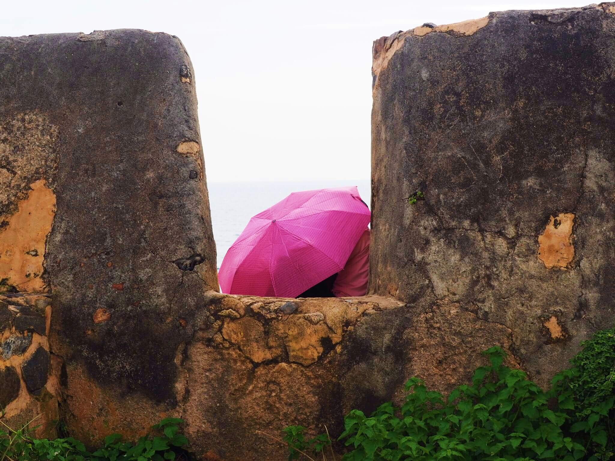  …take care not to disturb the couples having a private moment under their umbrellas… 