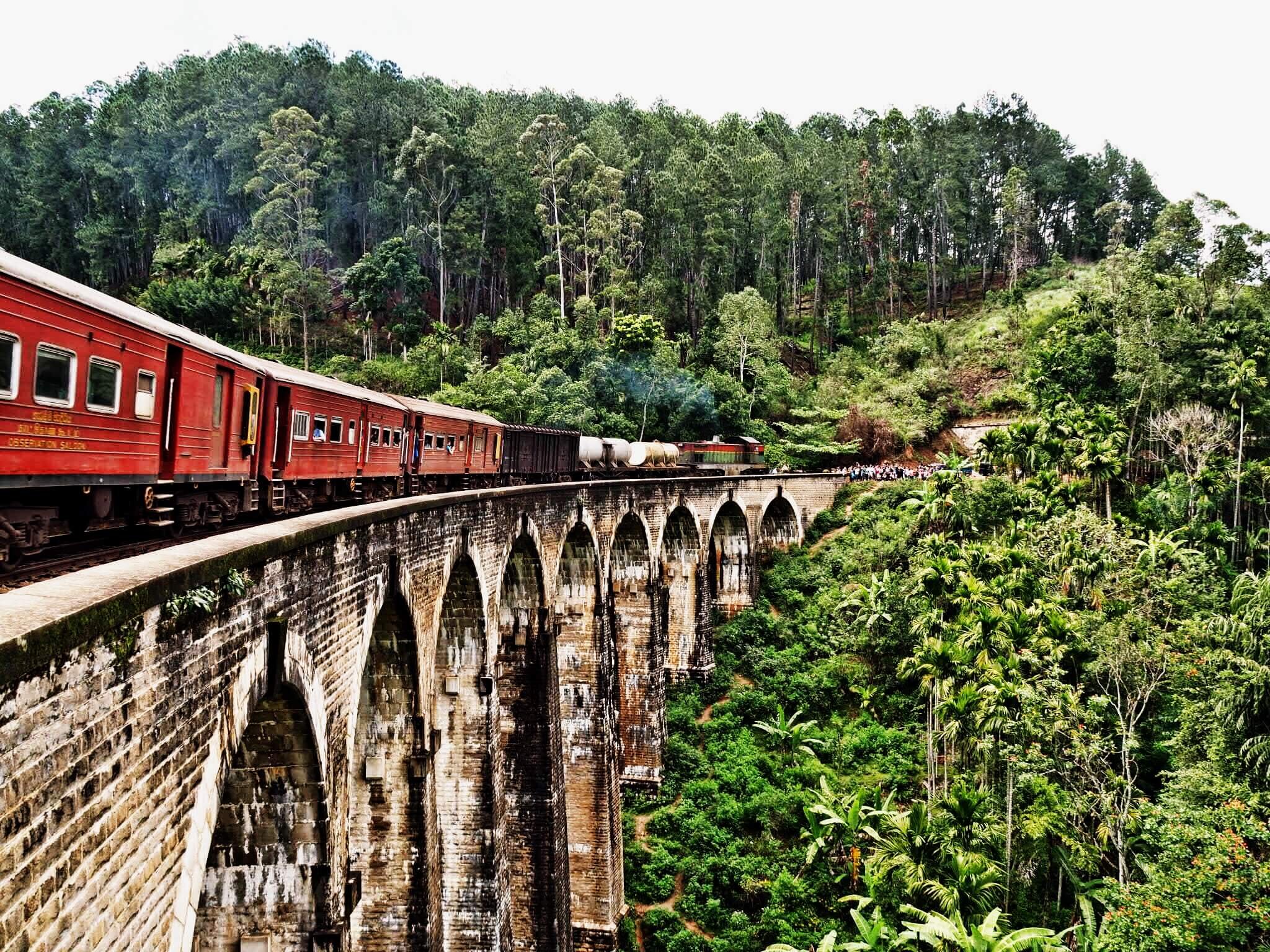  …for the train to thunder past.  