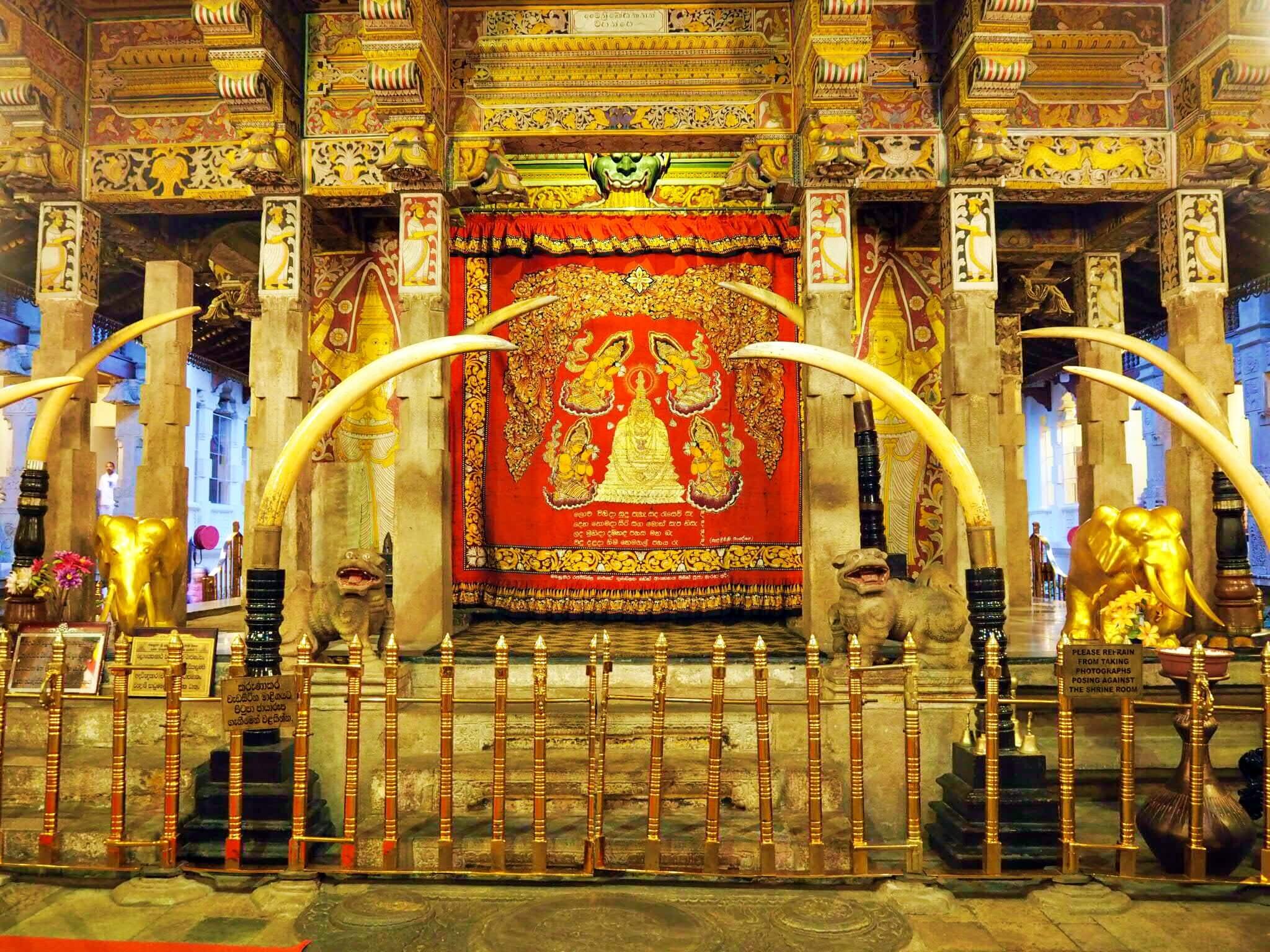  Connect with your spiritual side by visiting the ornate Temple of the Tooth… 