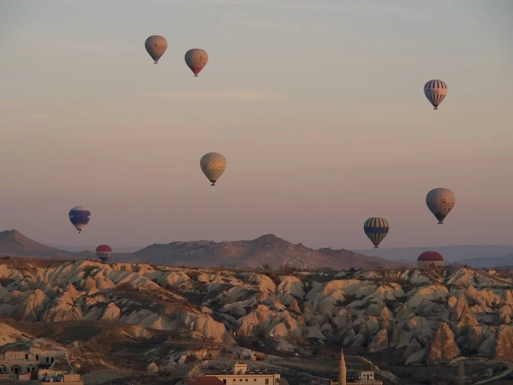 Galata Tower above other buildings as seen from Suleymaniye Mosque