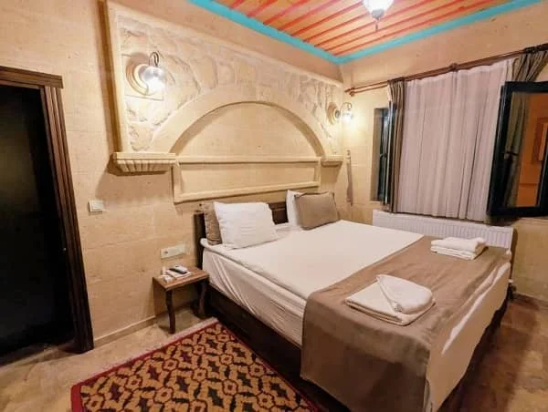 Bedroom at Rustic Caves Hotel in Cappadocia, accommodation cappadocia