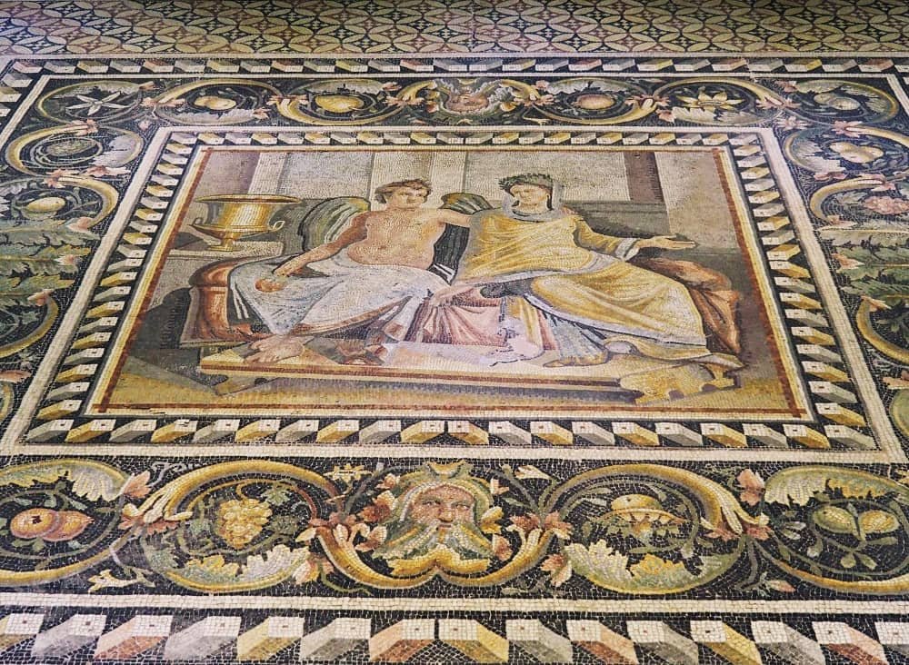 roman mosaics at Zeugma mosaic museum in Gaziantep